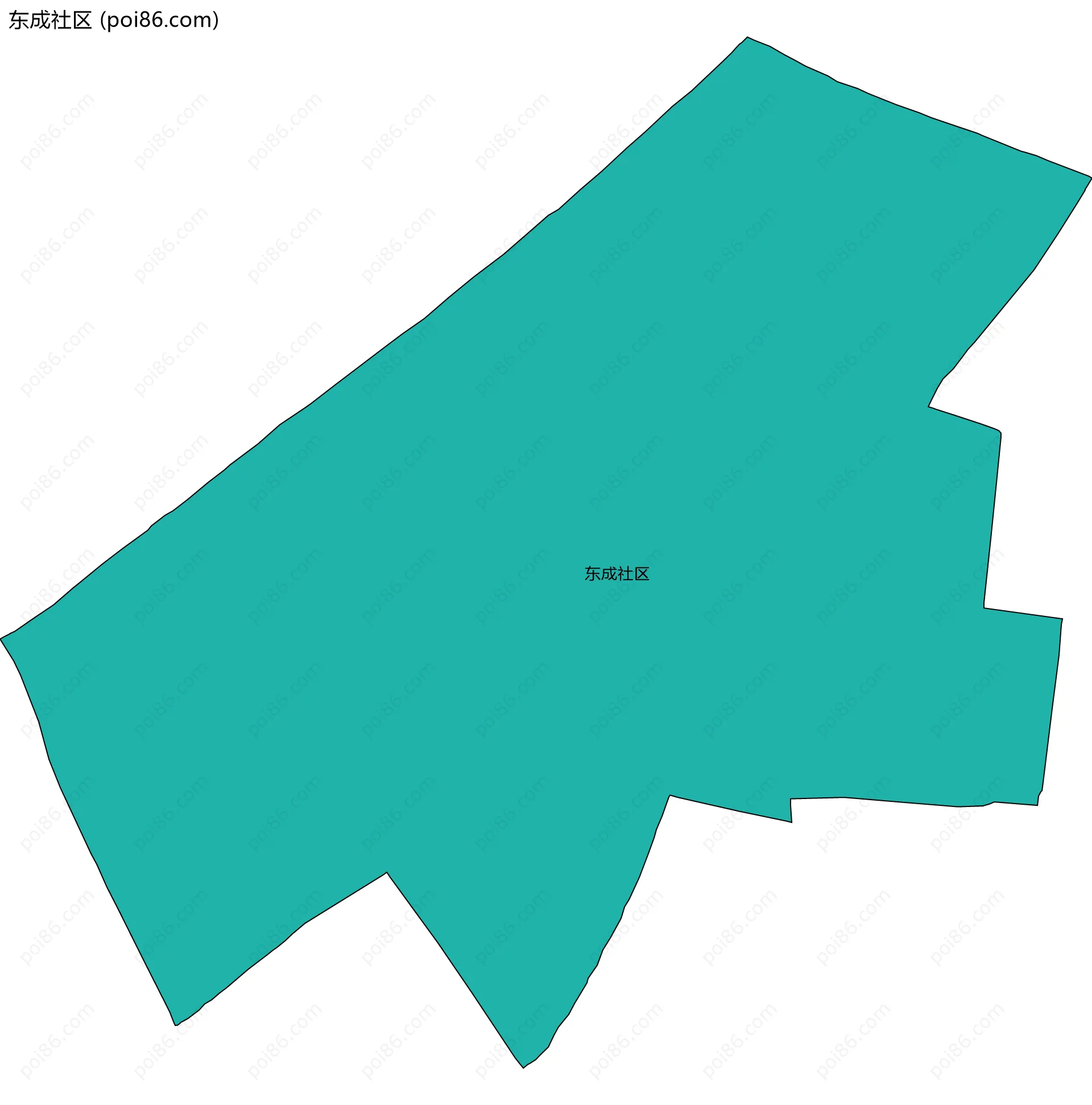 东成社区边界地图