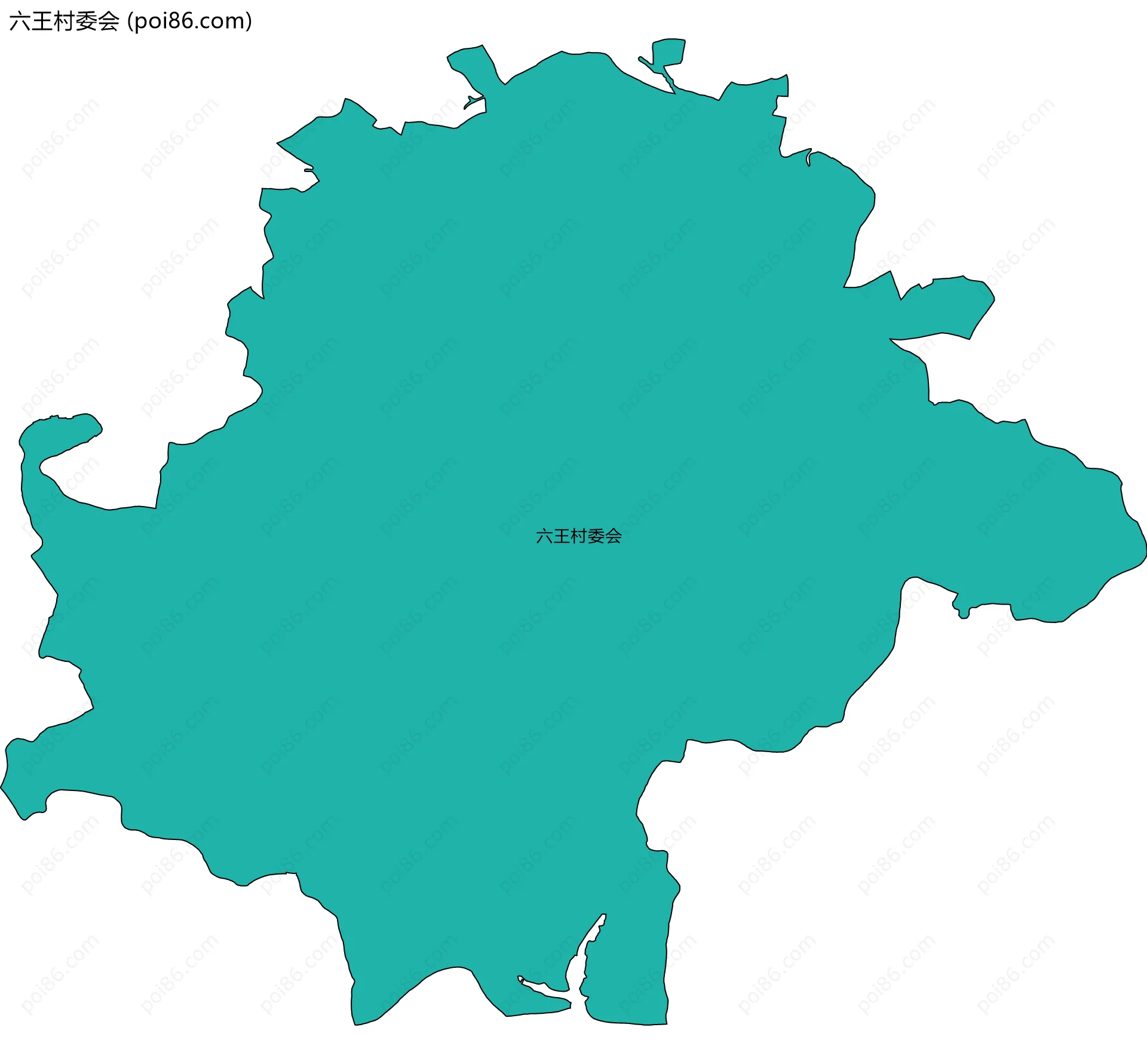 六王村委会边界地图