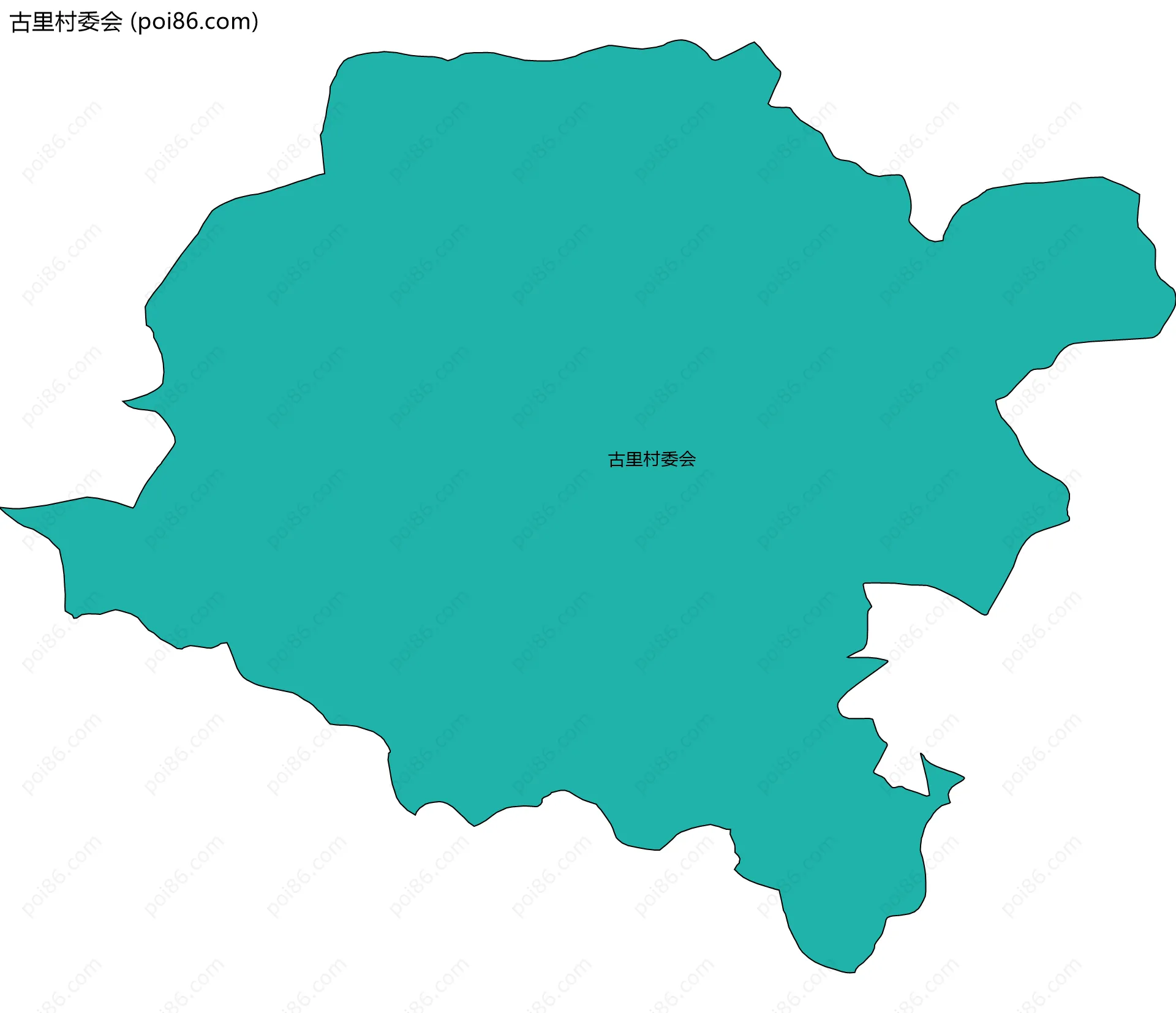 古里村委会边界地图