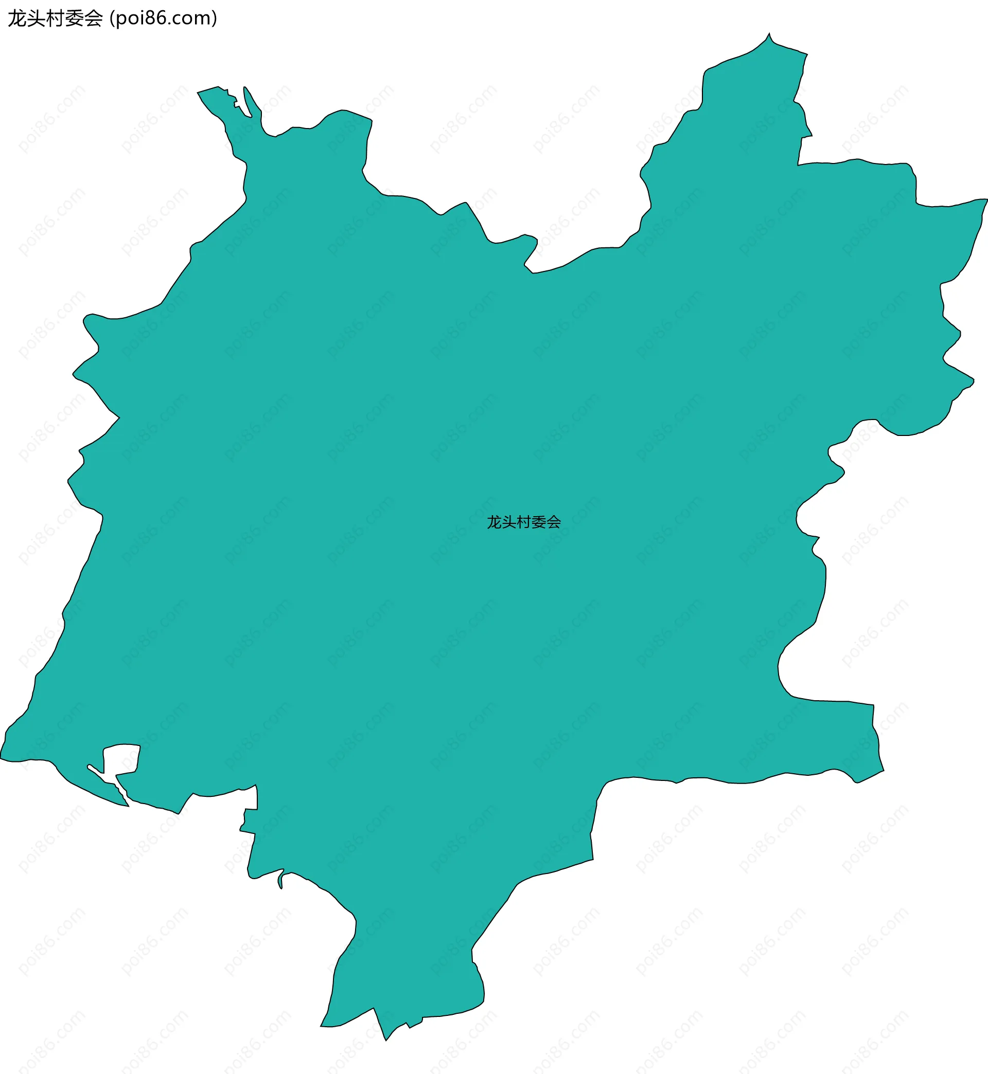 龙头村委会边界地图