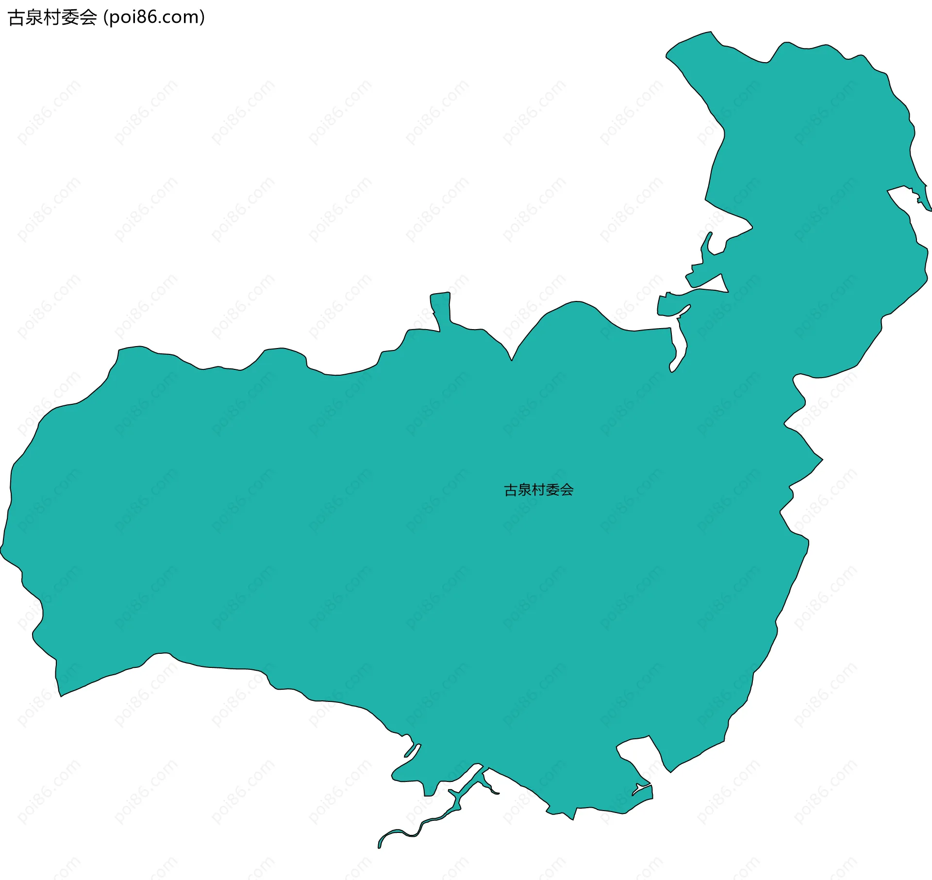 古泉村委会边界地图