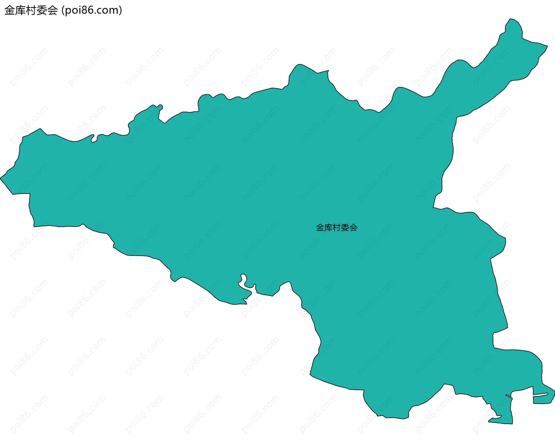 金库村委会边界地图