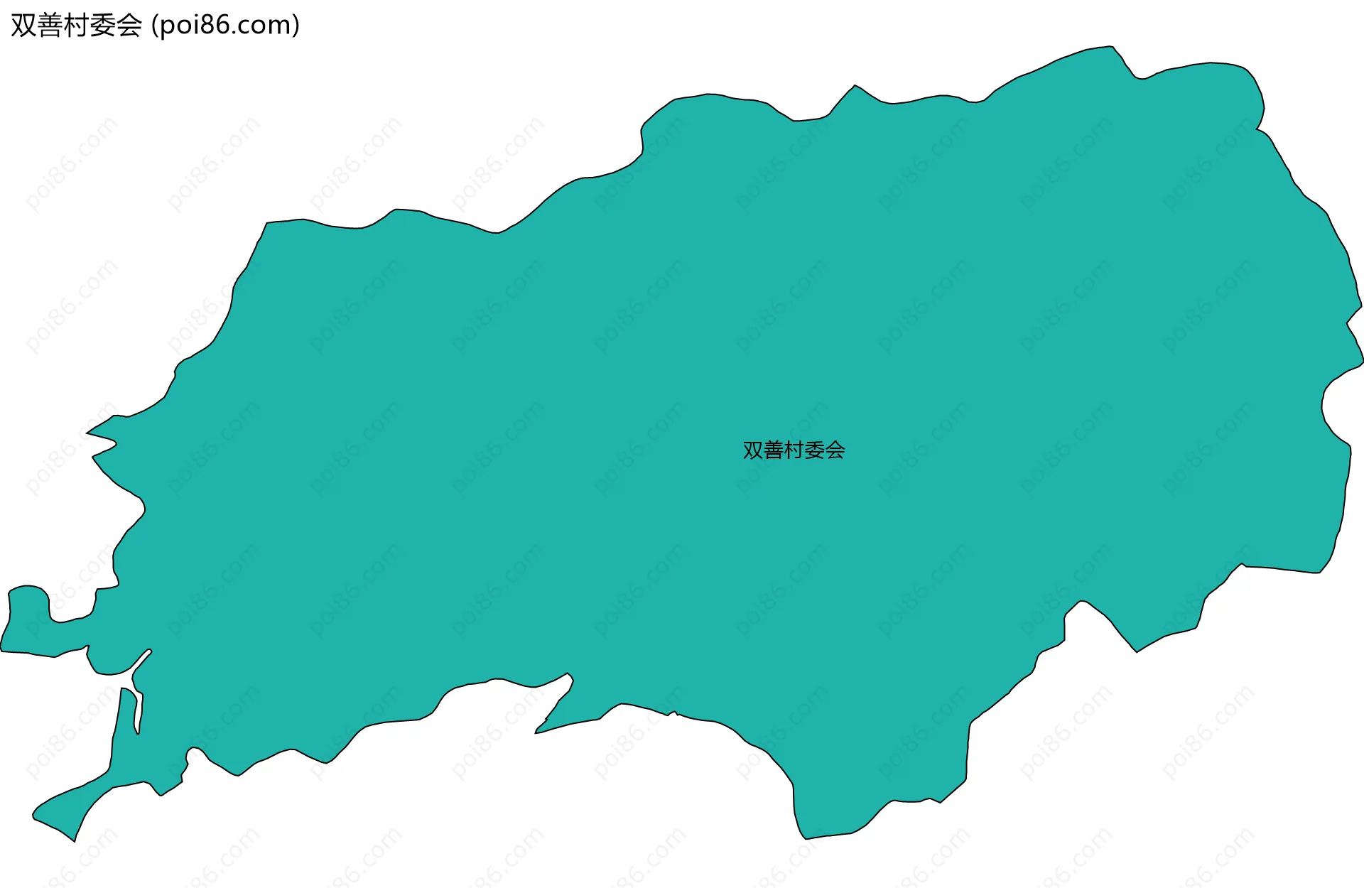 双善村委会边界地图