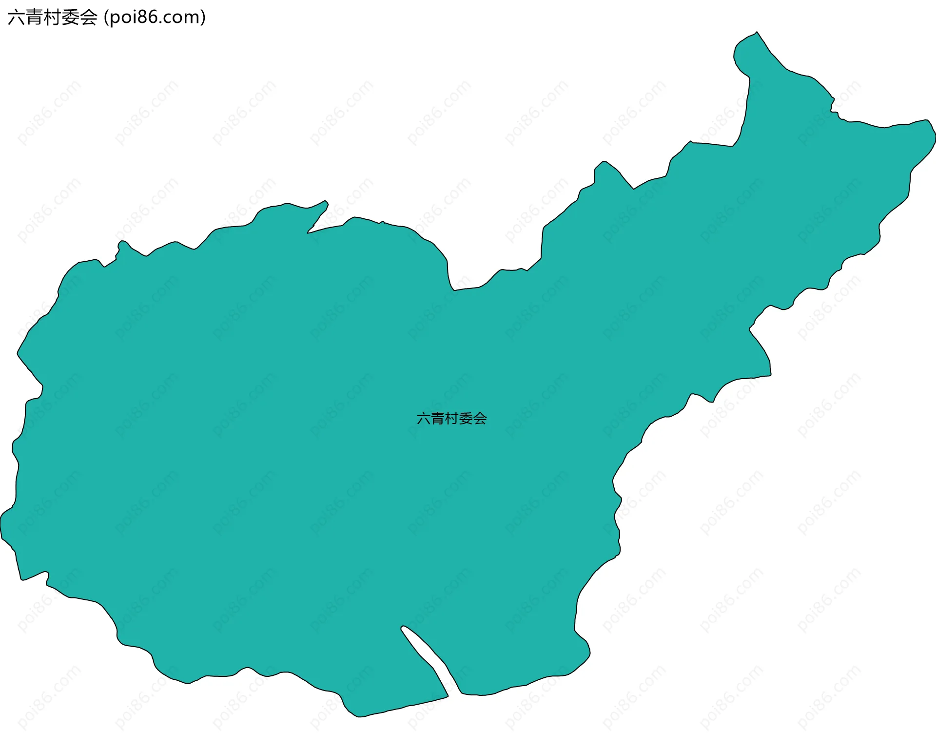 六青村委会边界地图