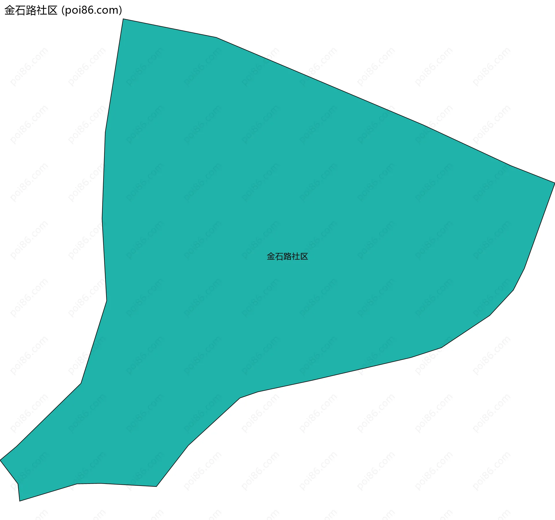 金石路社区边界地图
