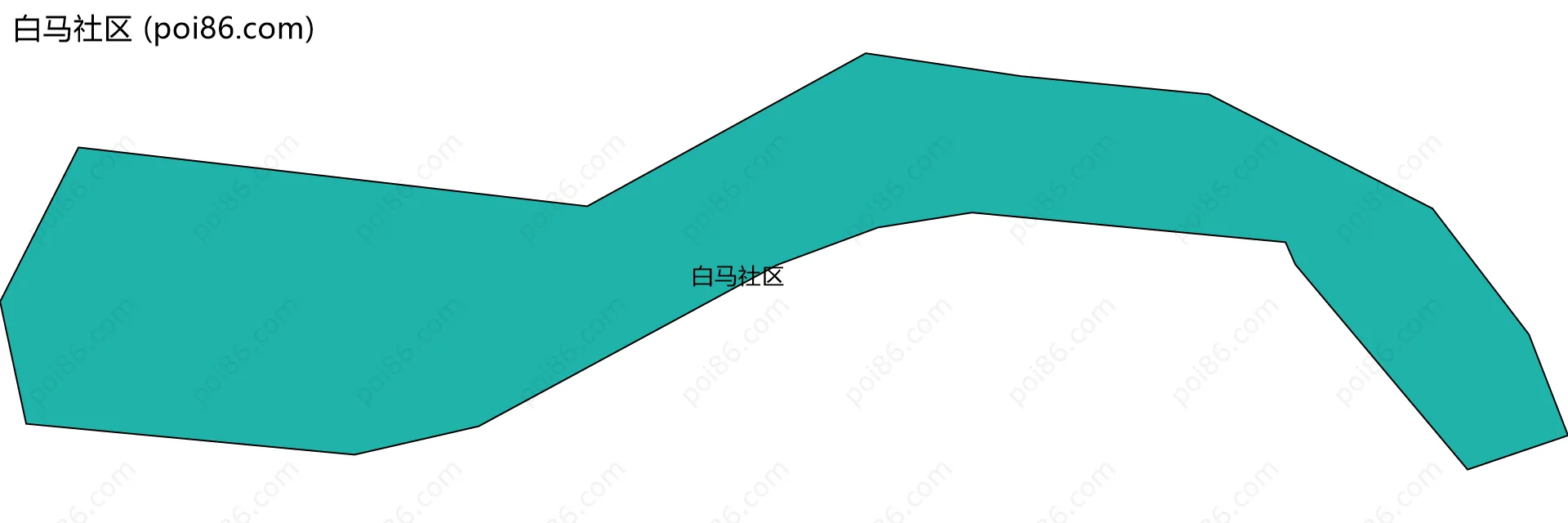 白马社区边界地图