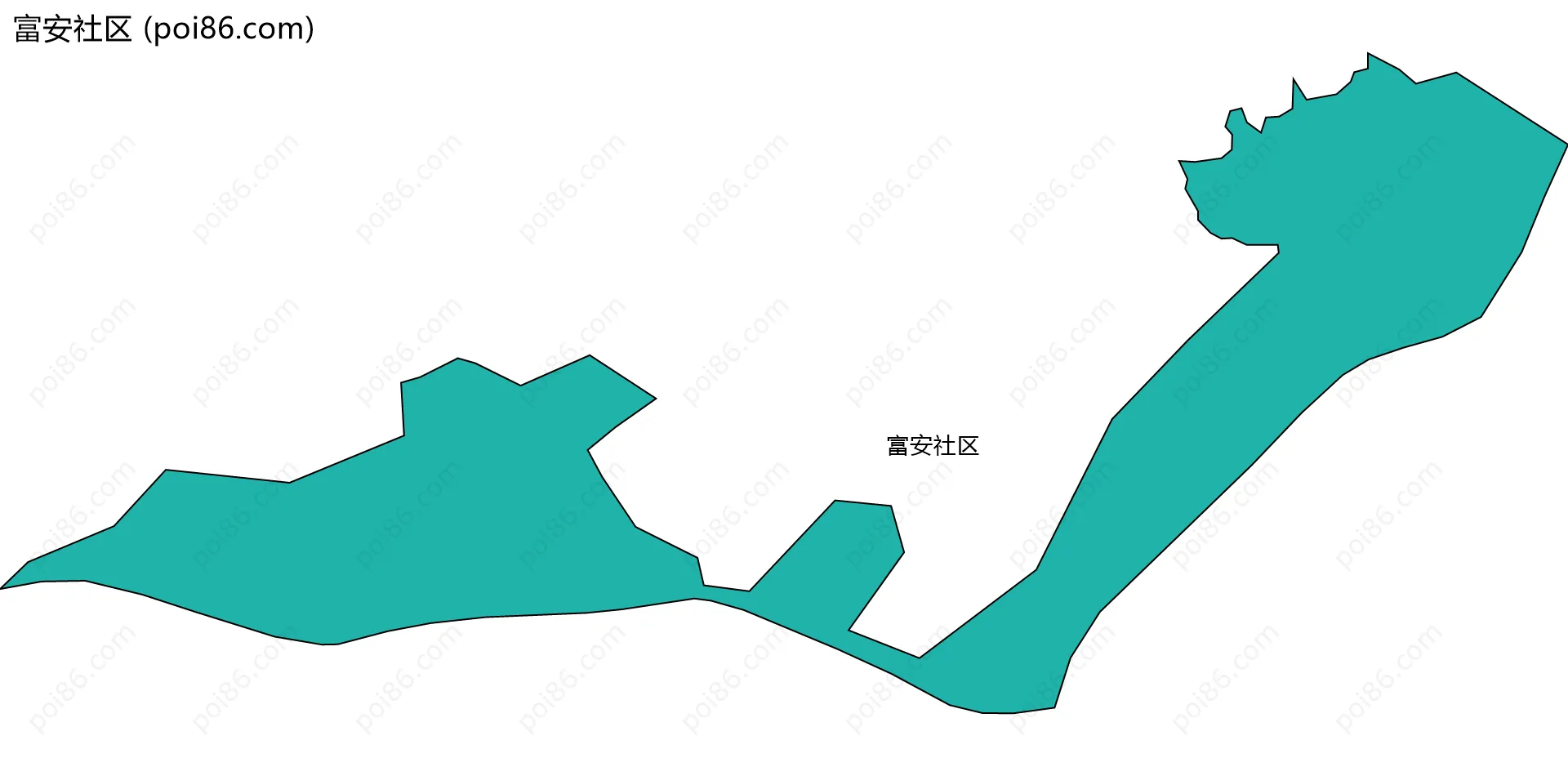 富安社区边界地图