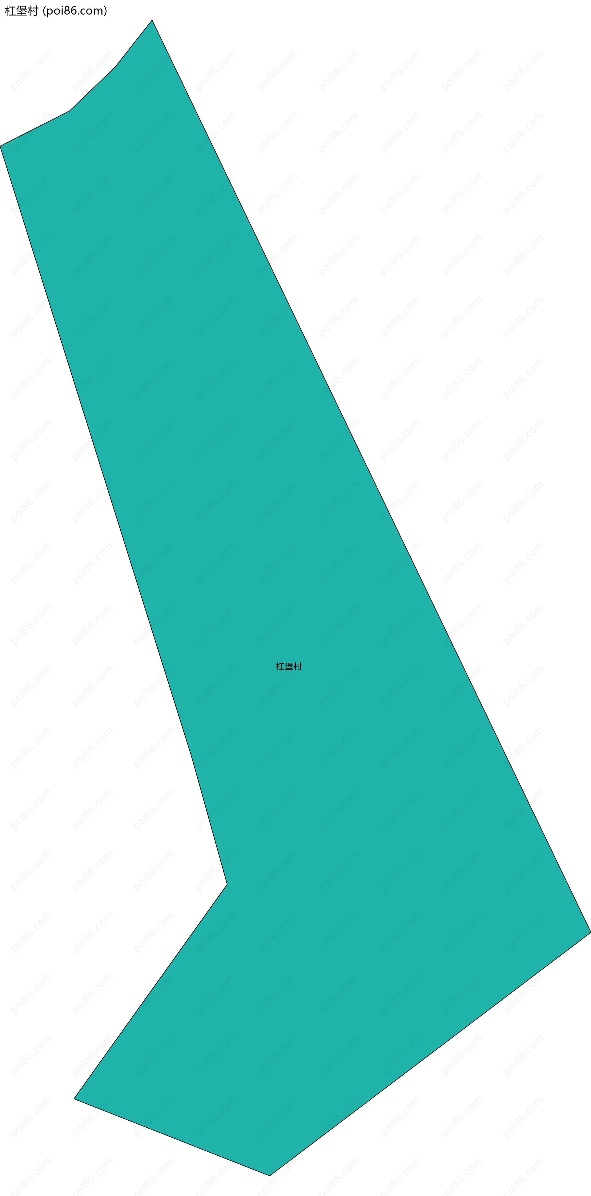 杠堡村边界地图