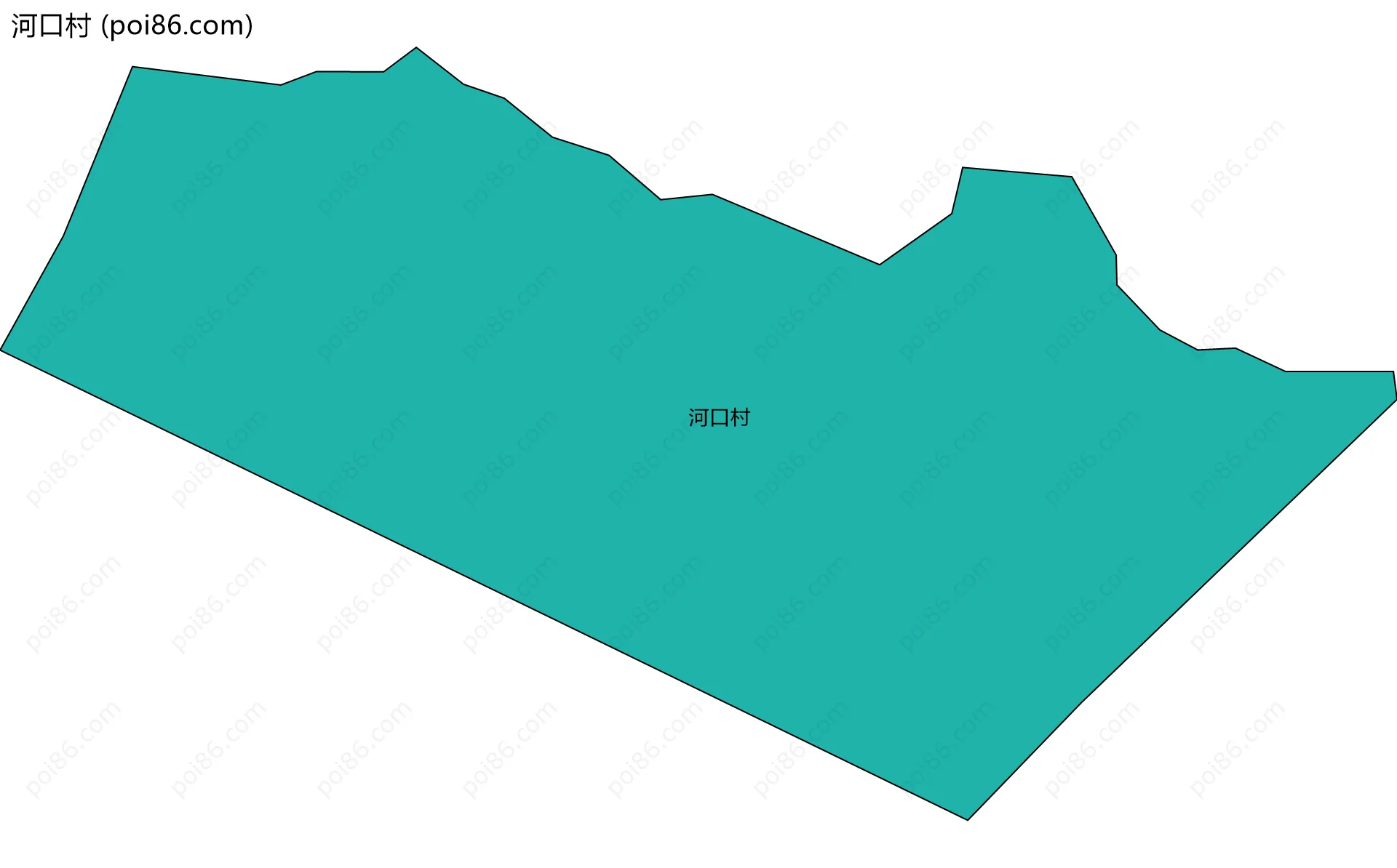 河口村边界地图