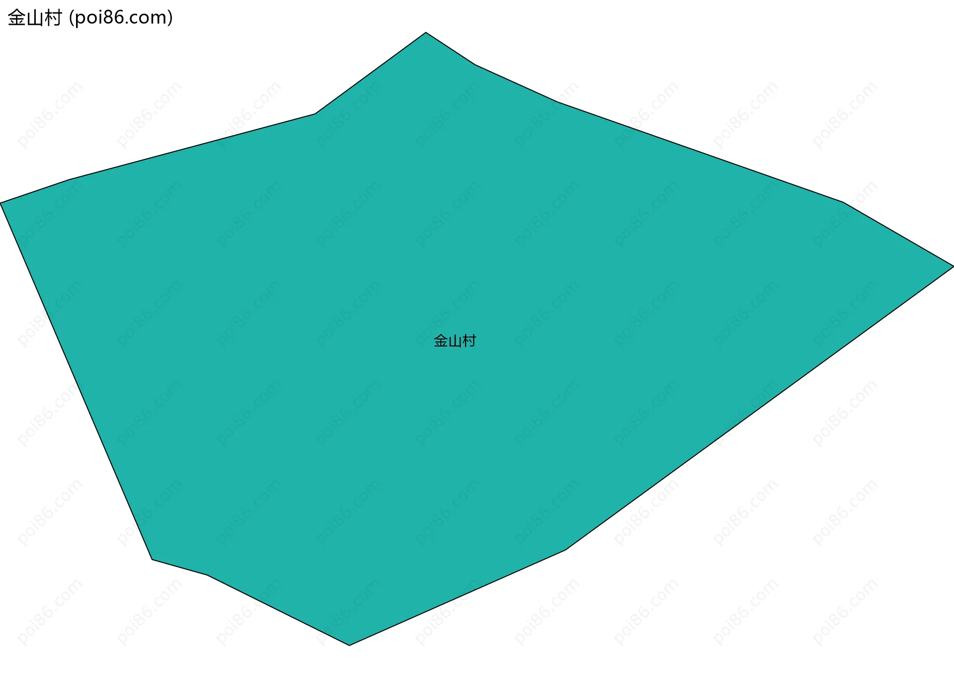 金山村边界地图