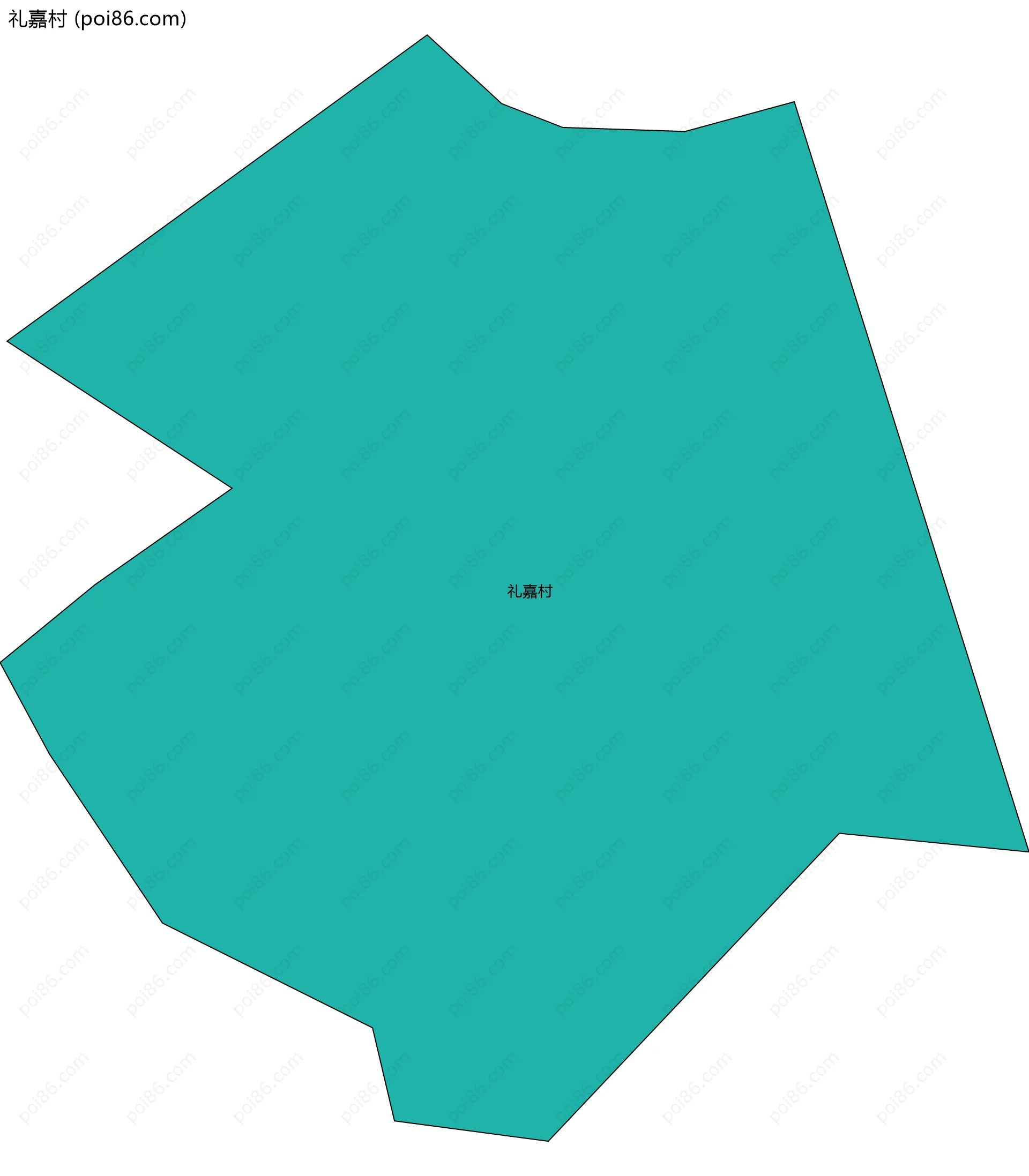 礼嘉村边界地图