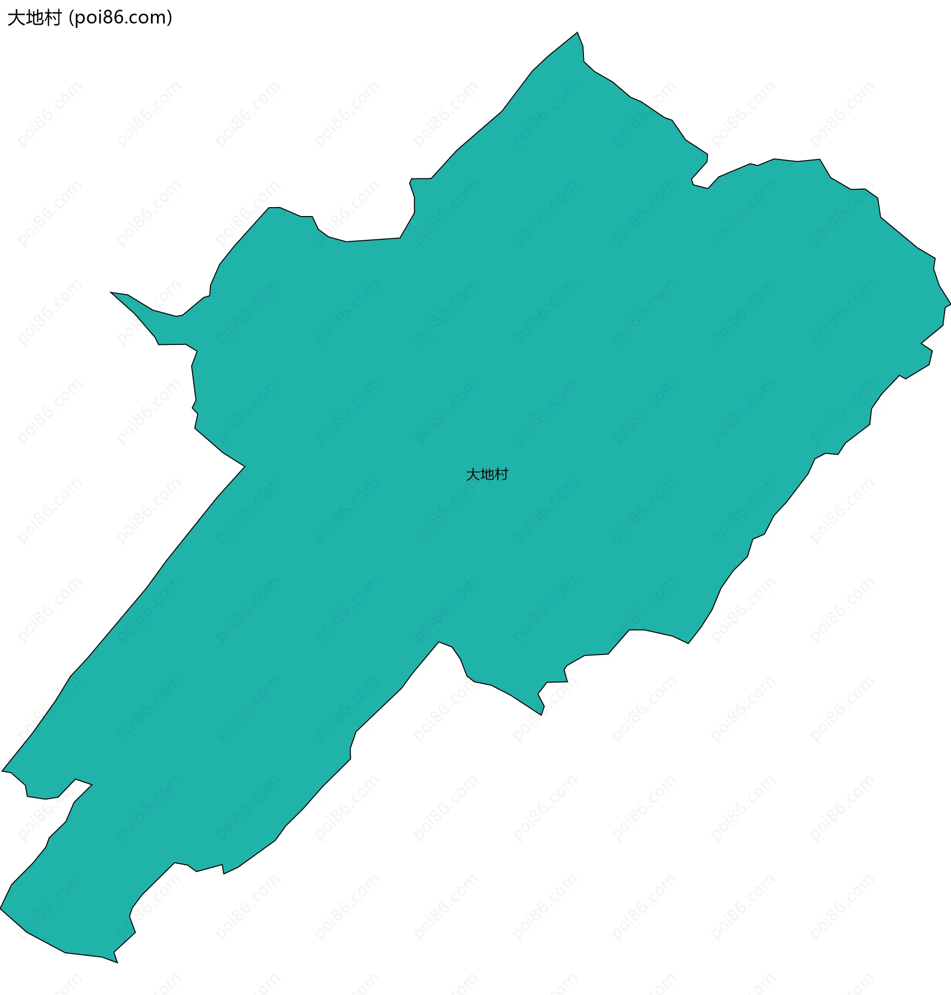 大地村边界地图