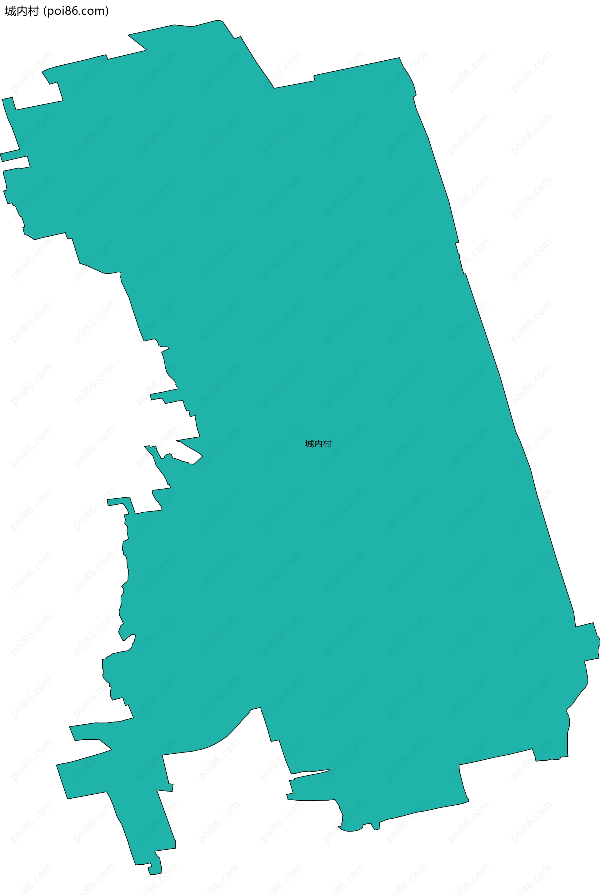 城内村边界地图