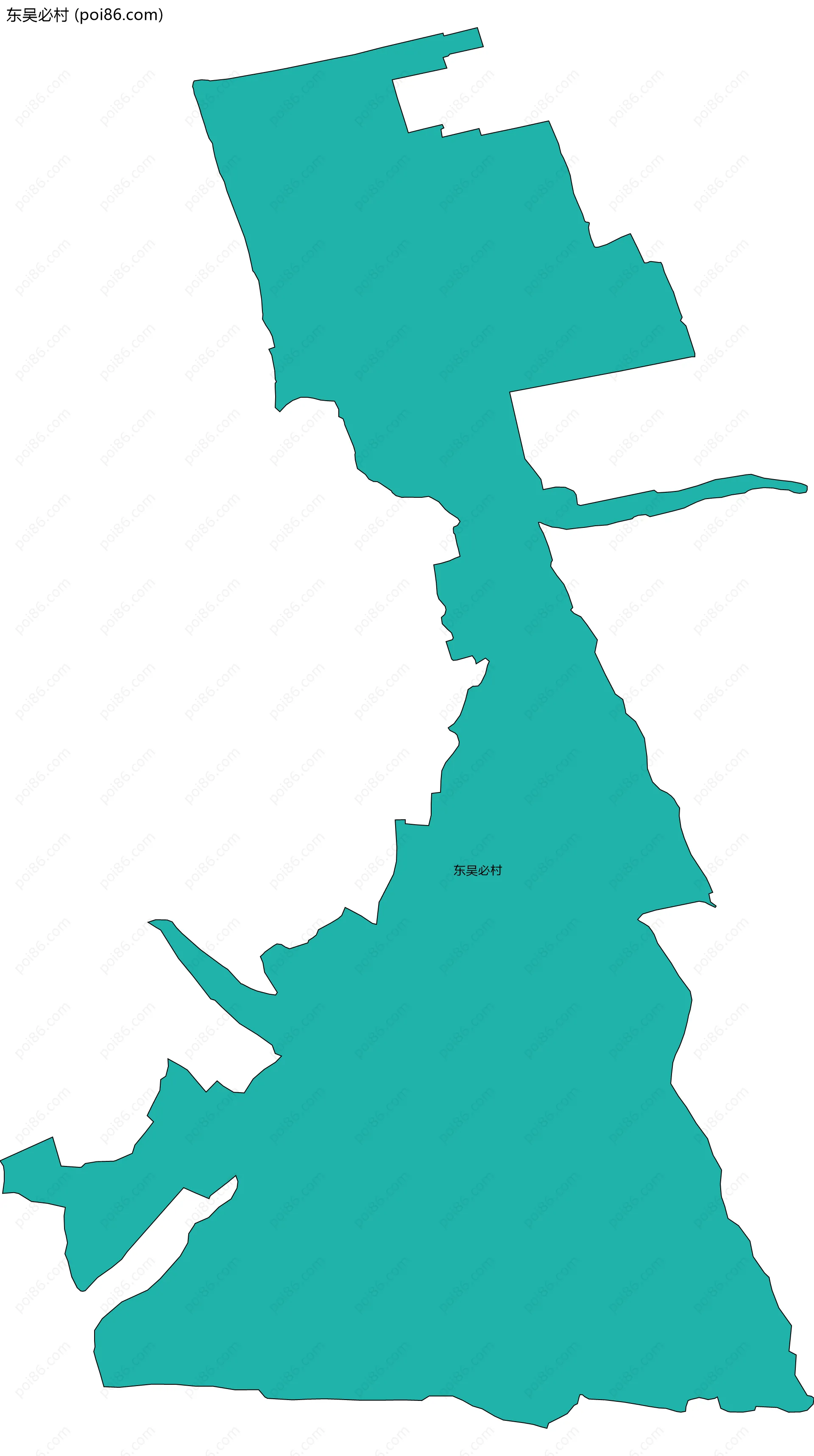 东吴必村边界地图