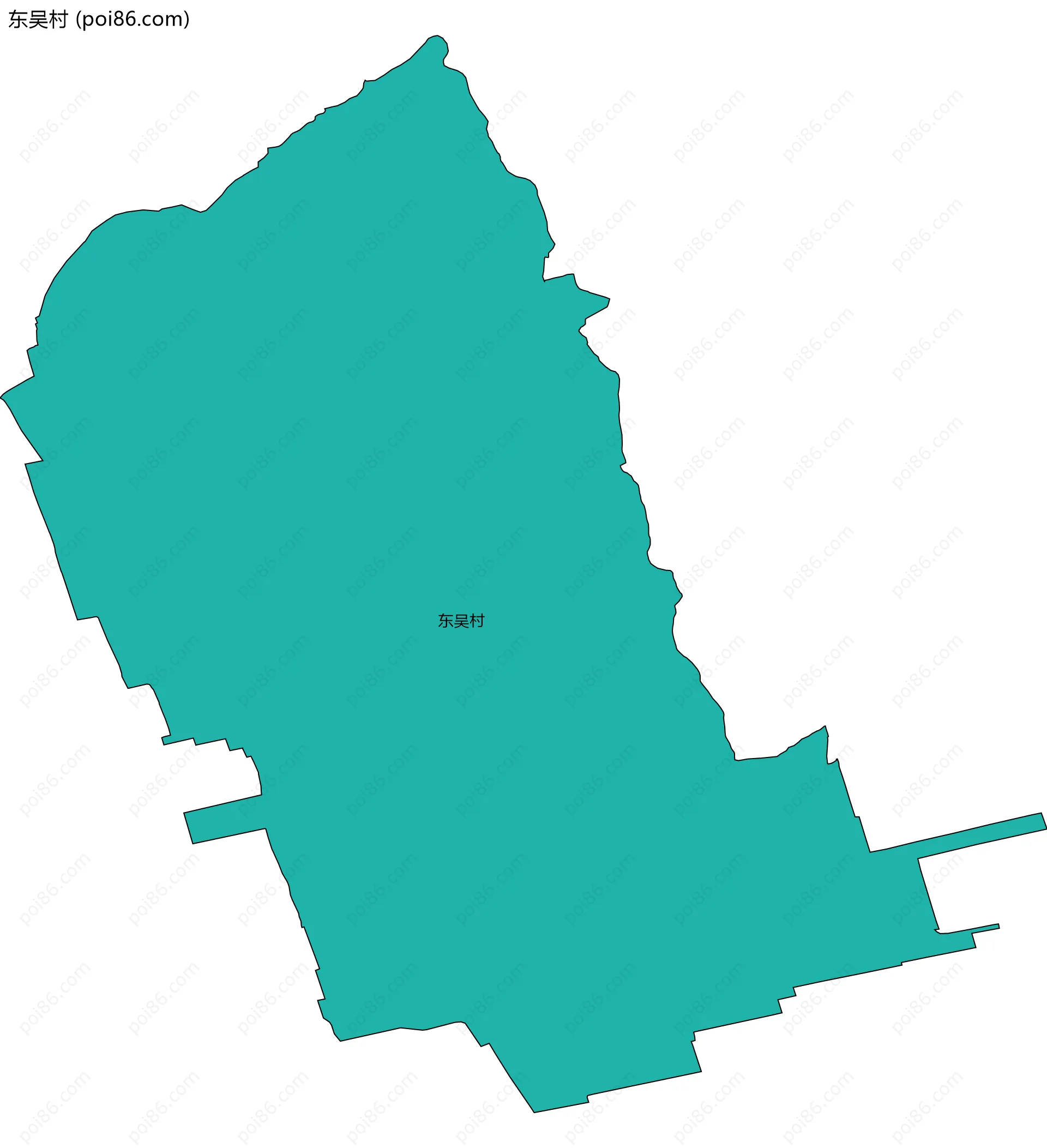 东吴村边界地图