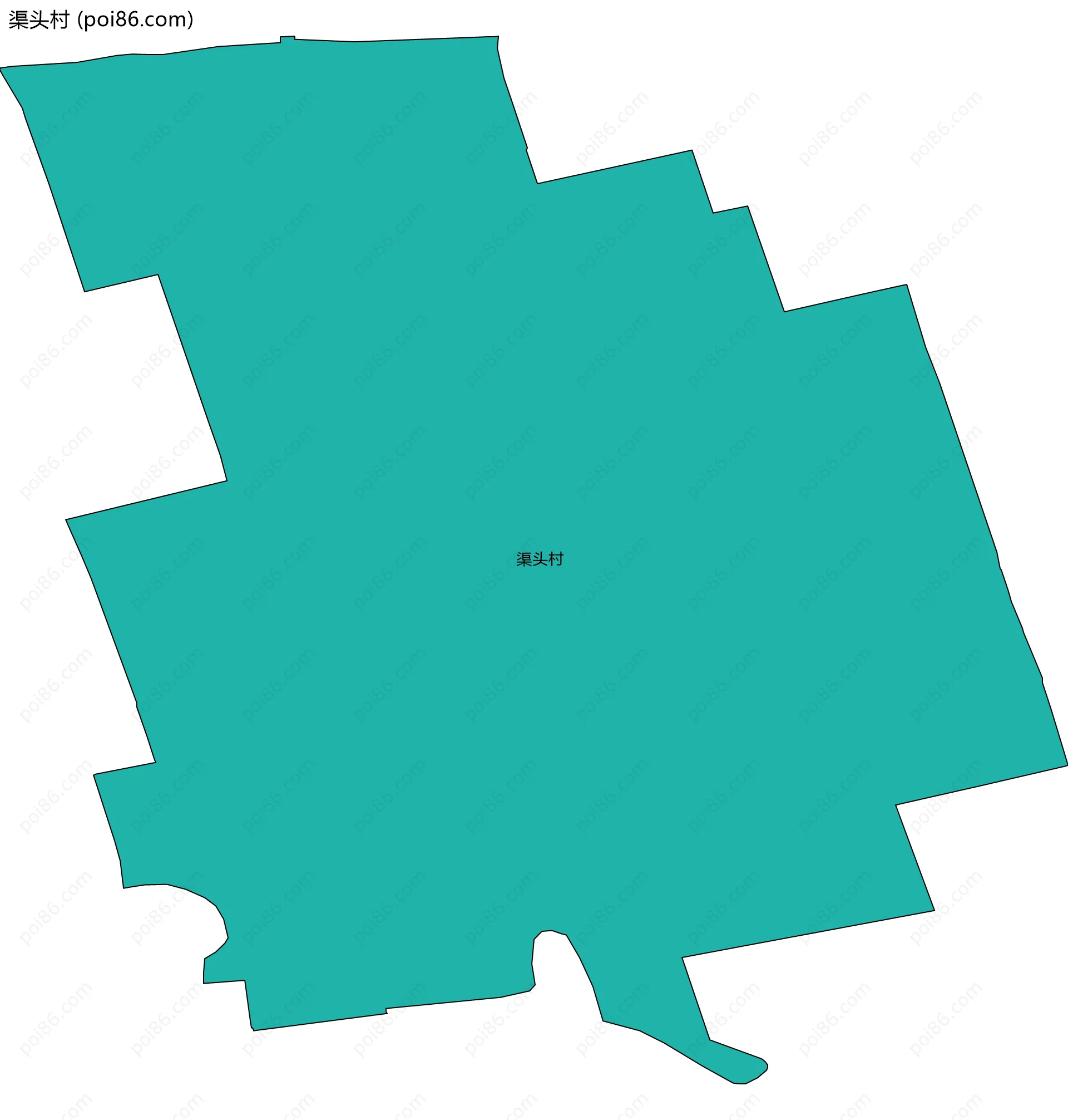 渠头村边界地图