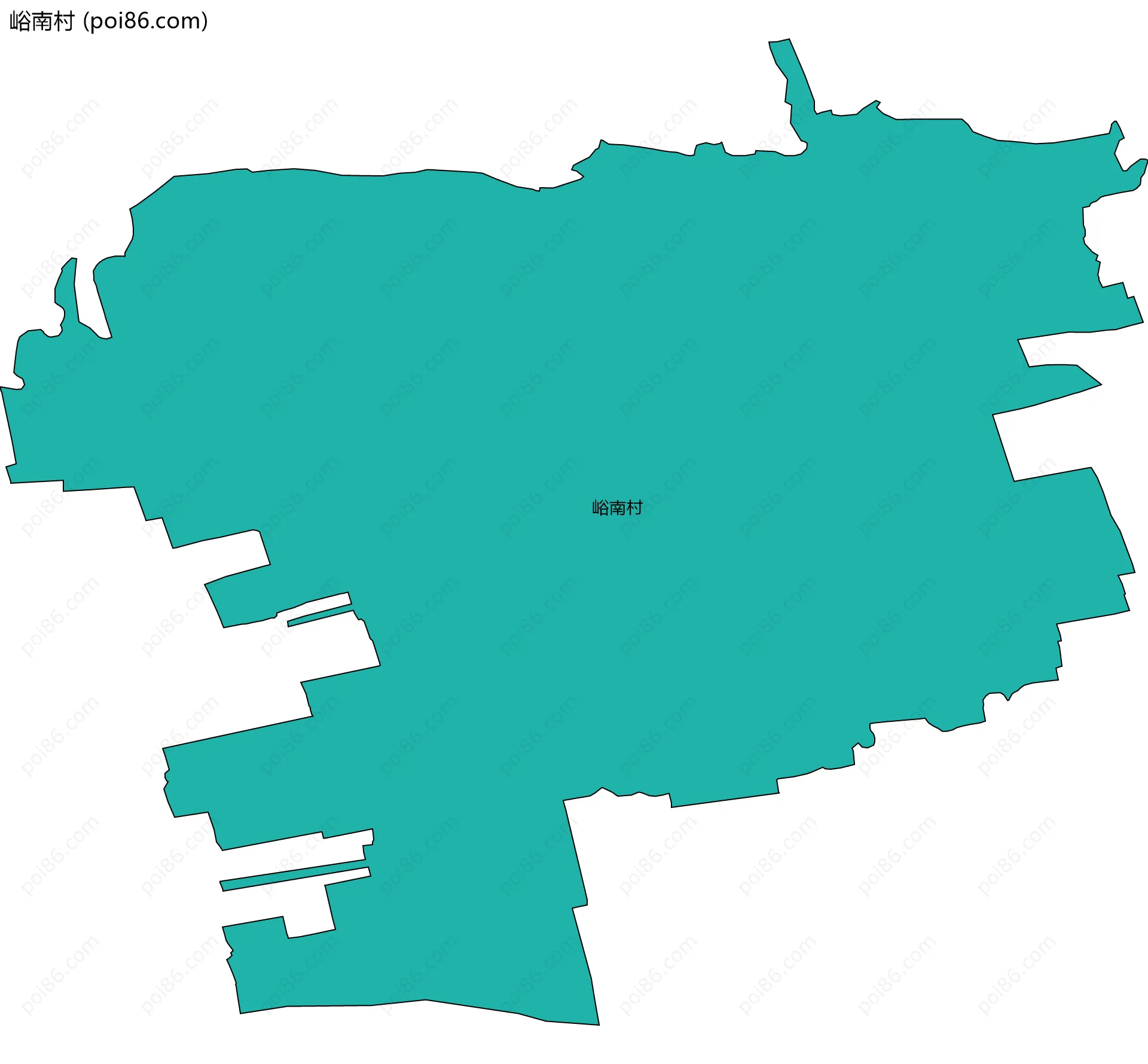 峪南村边界地图