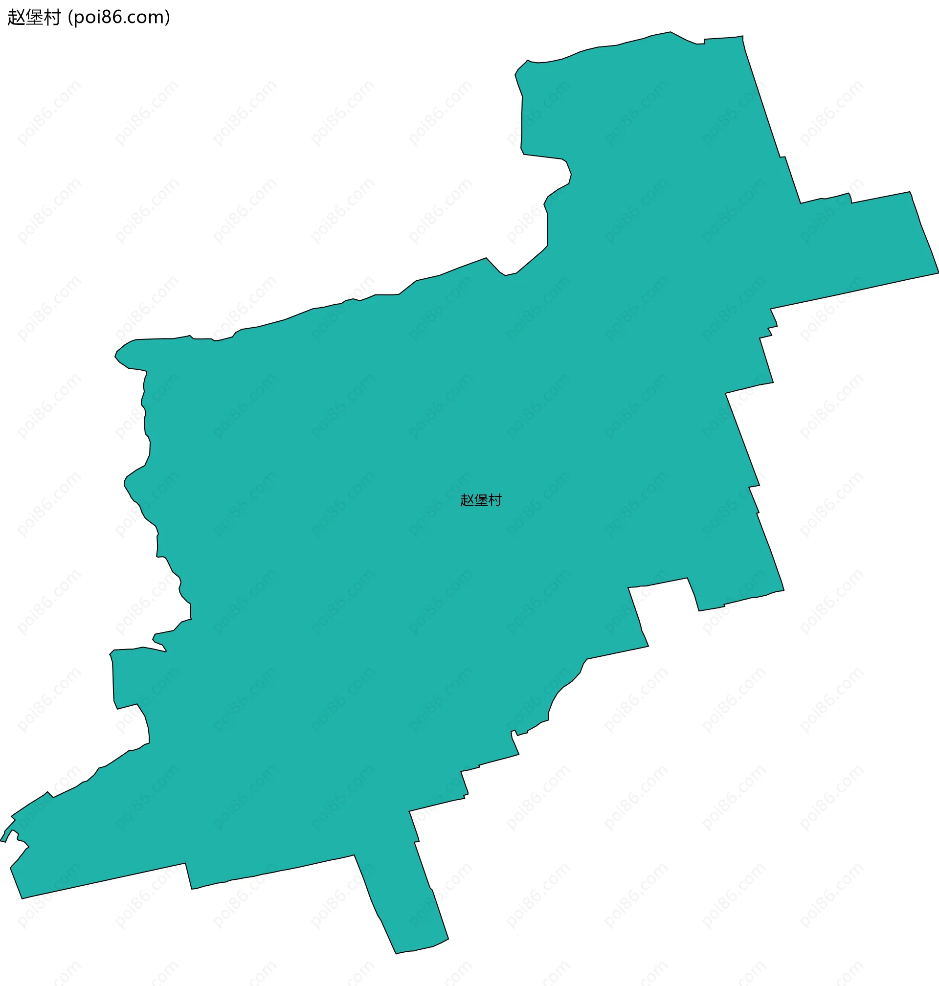 赵堡村边界地图