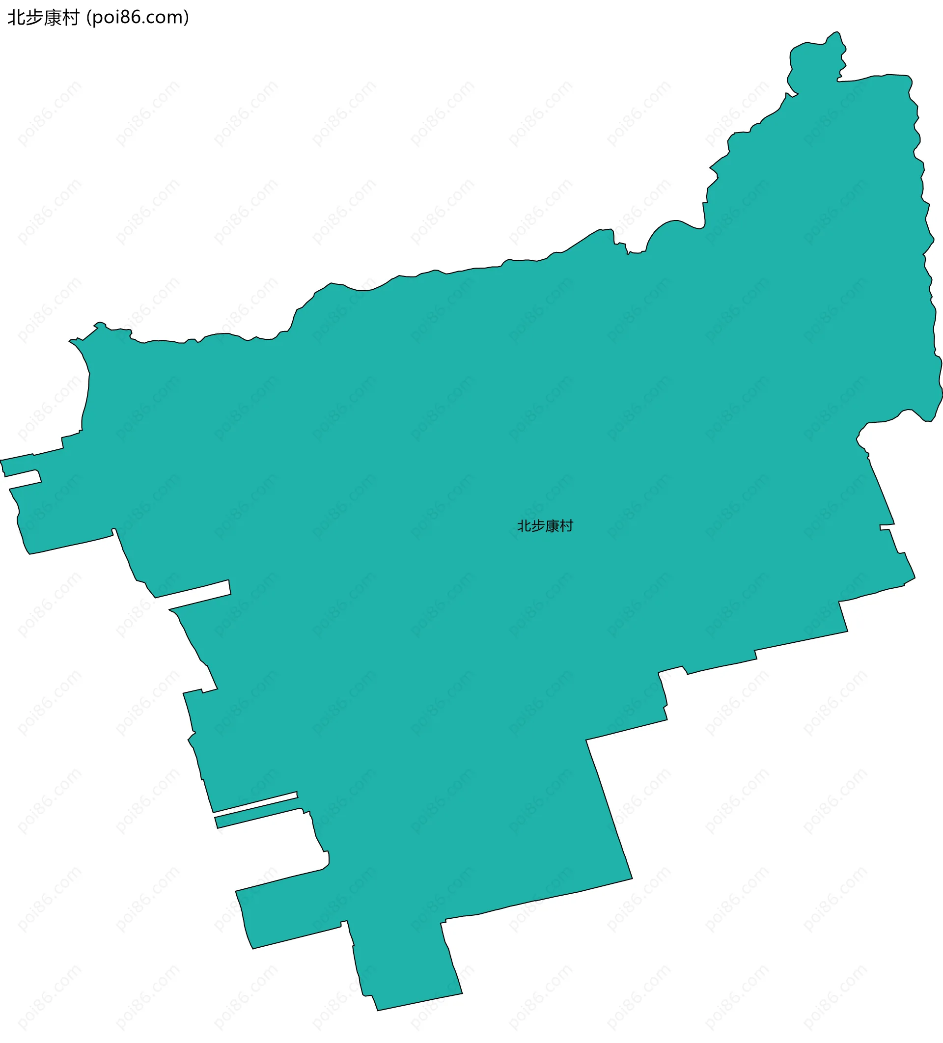 北步康村边界地图