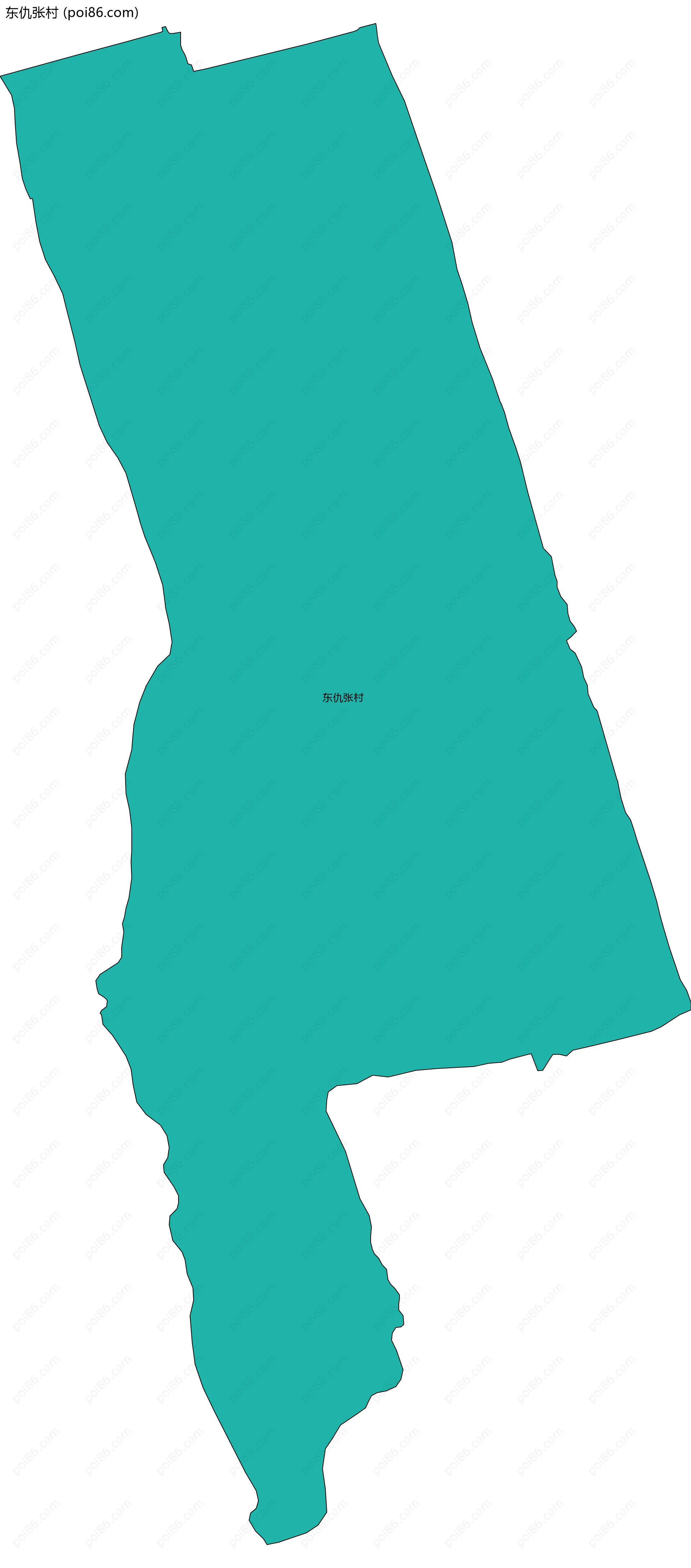 东仇张村边界地图