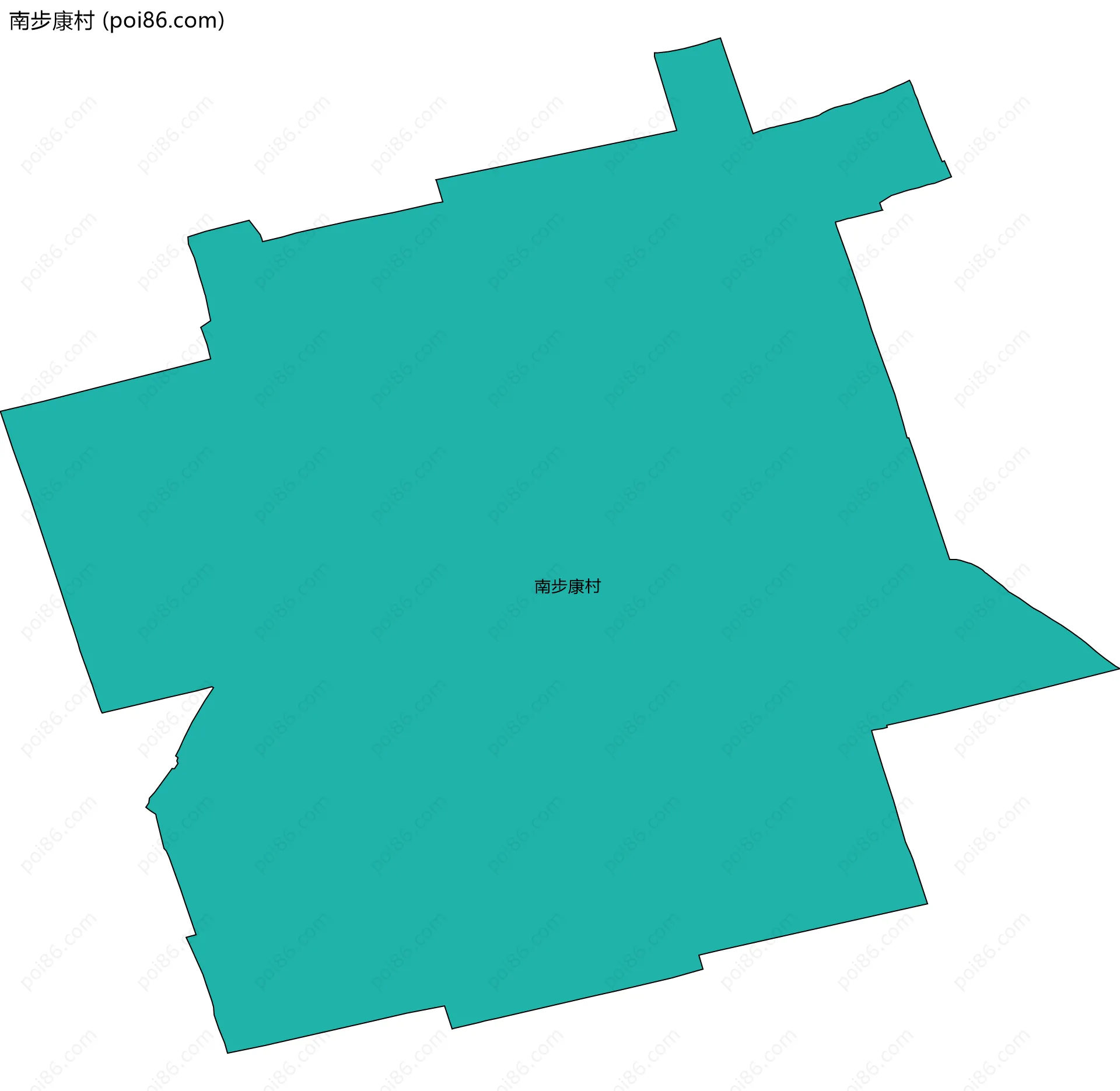 南步康村边界地图
