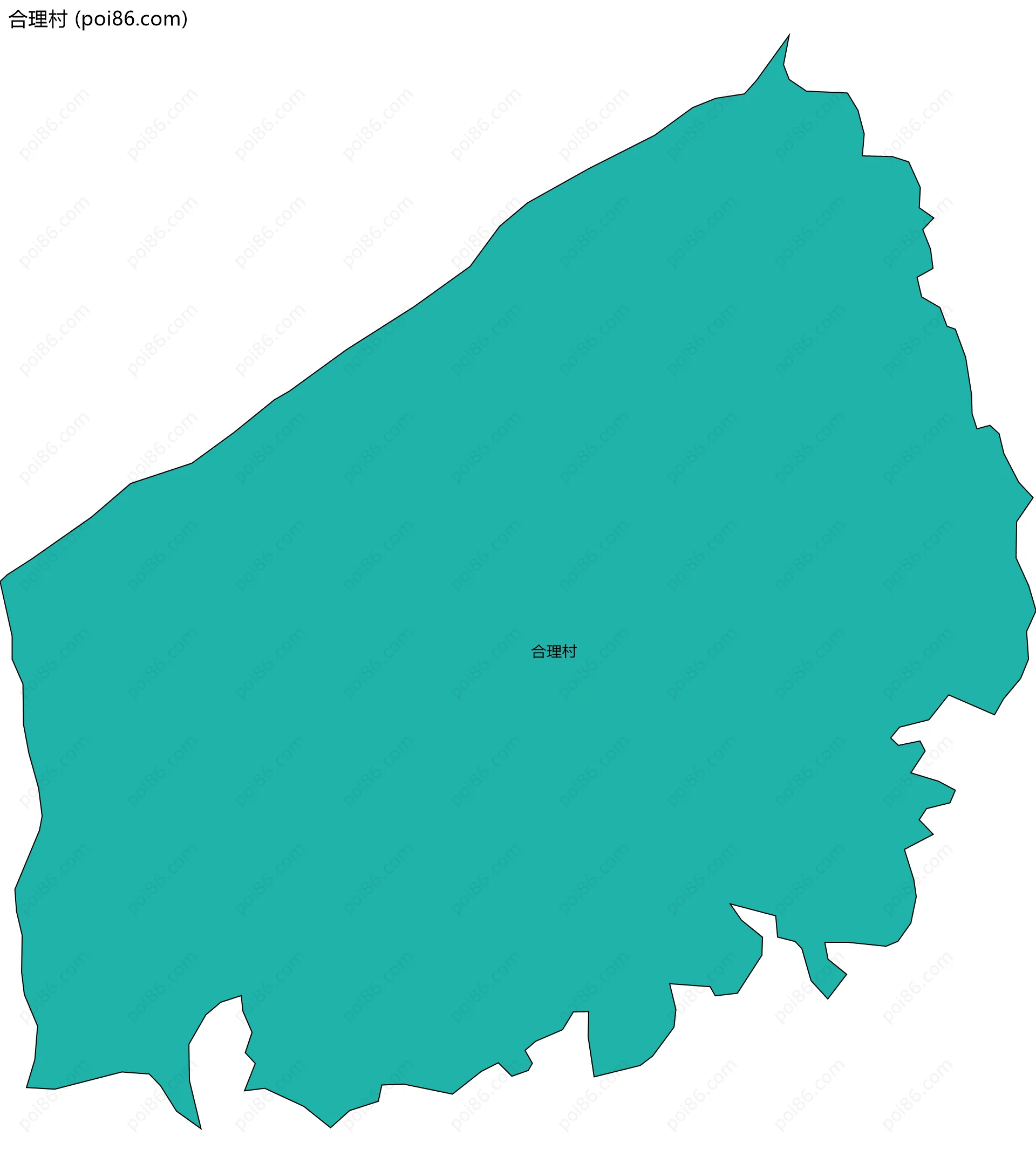 合理村边界地图