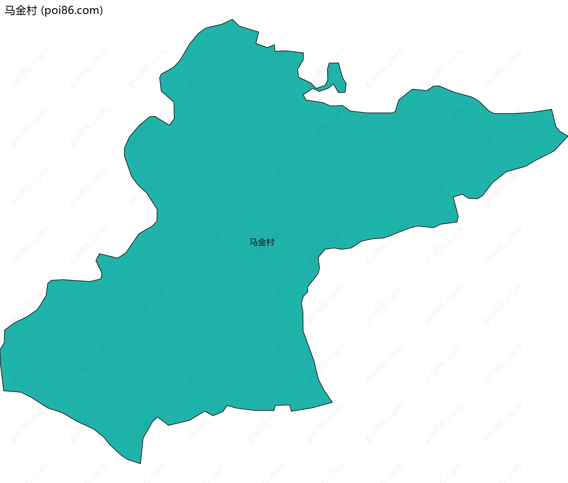 马金村边界地图