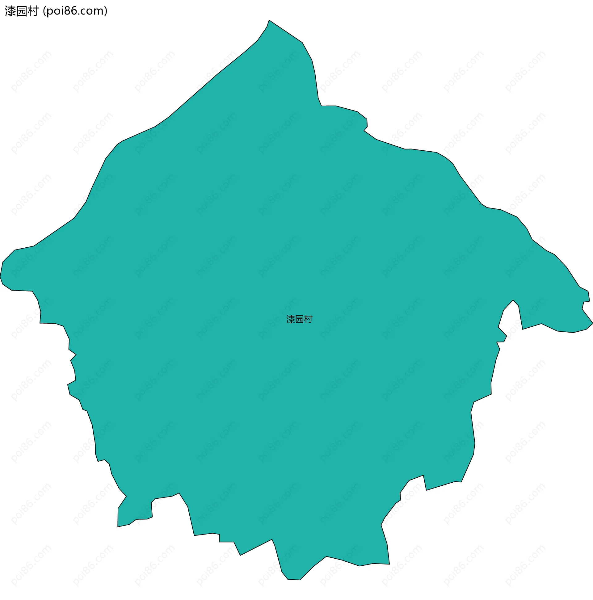 漆园村边界地图