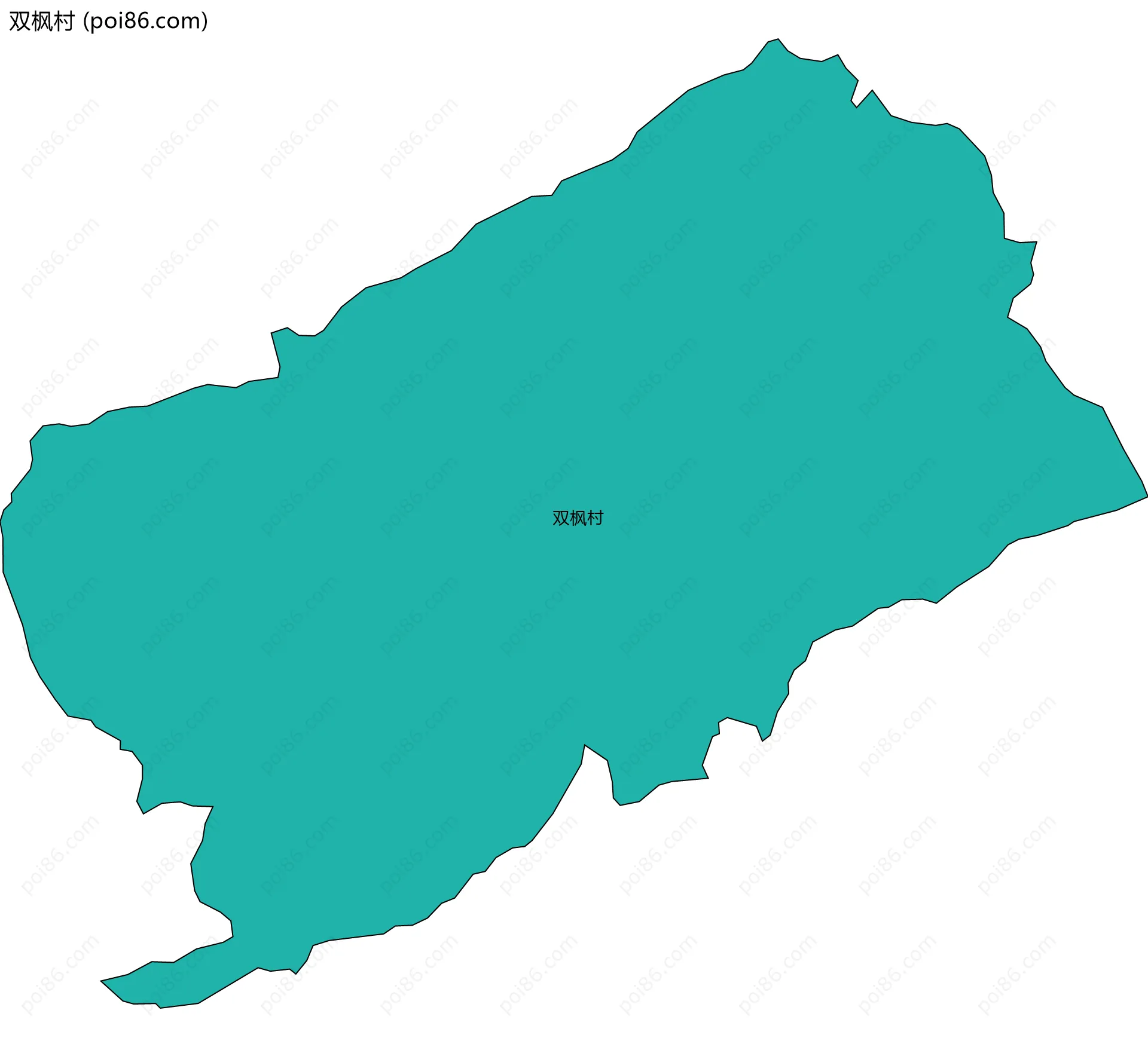 双枫村边界地图