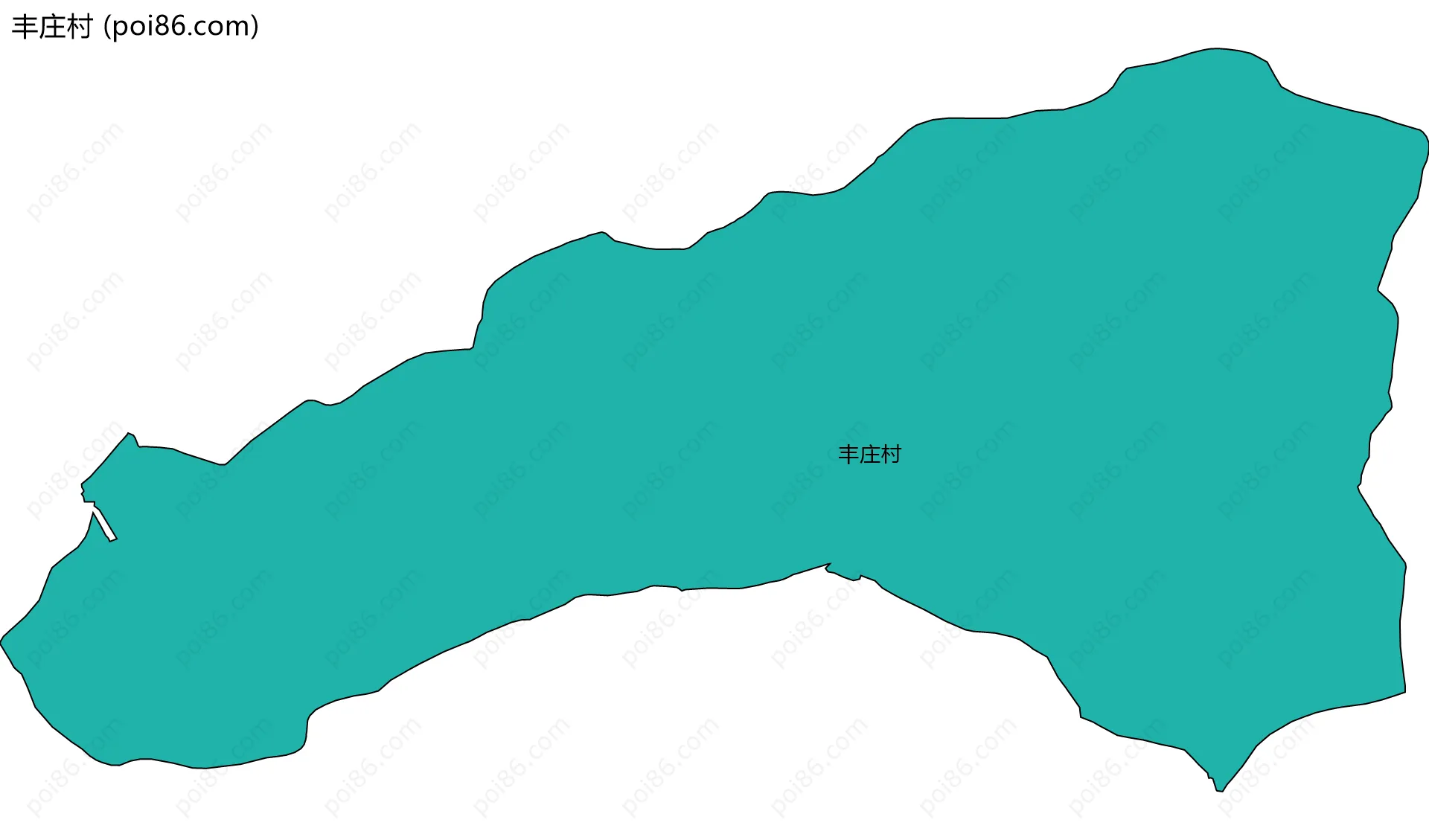 丰庄村边界地图