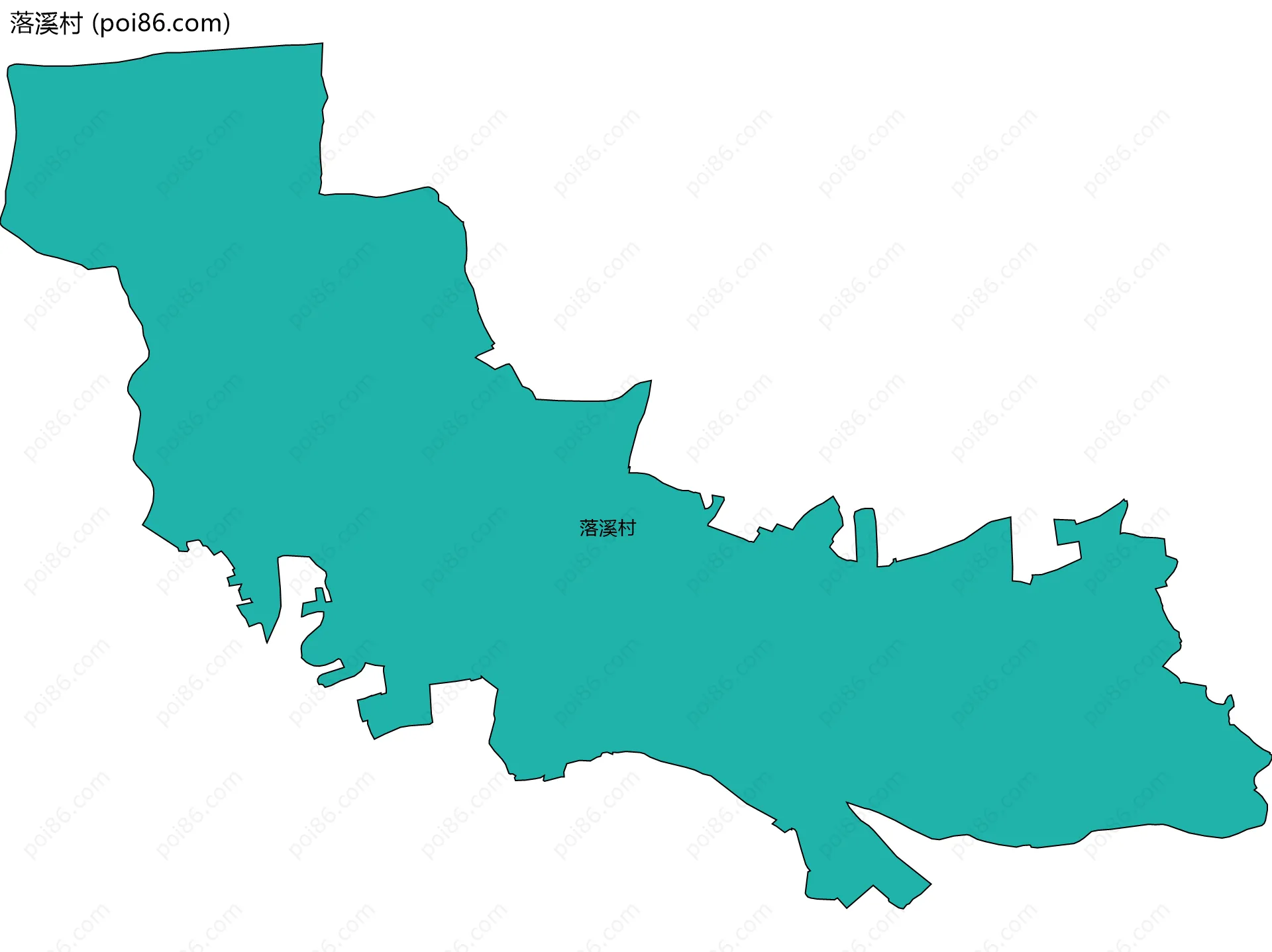 落溪村边界地图