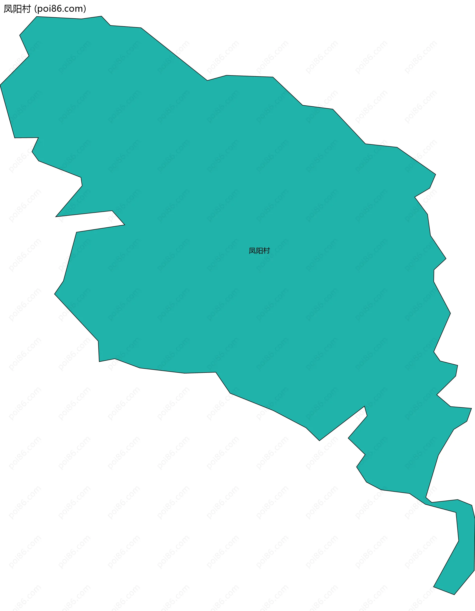 凤阳村边界地图