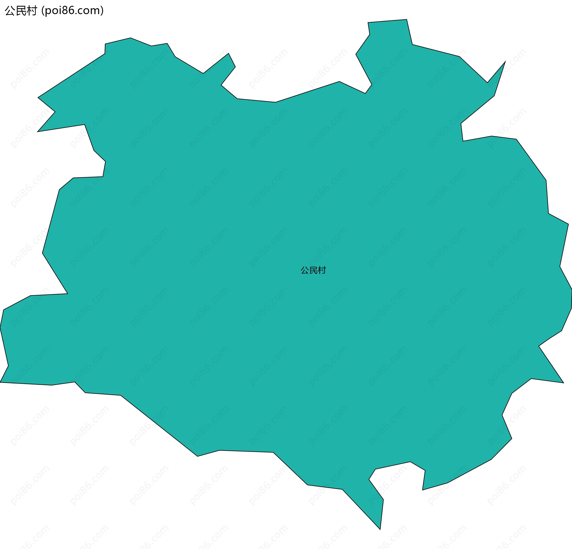 公民村边界地图