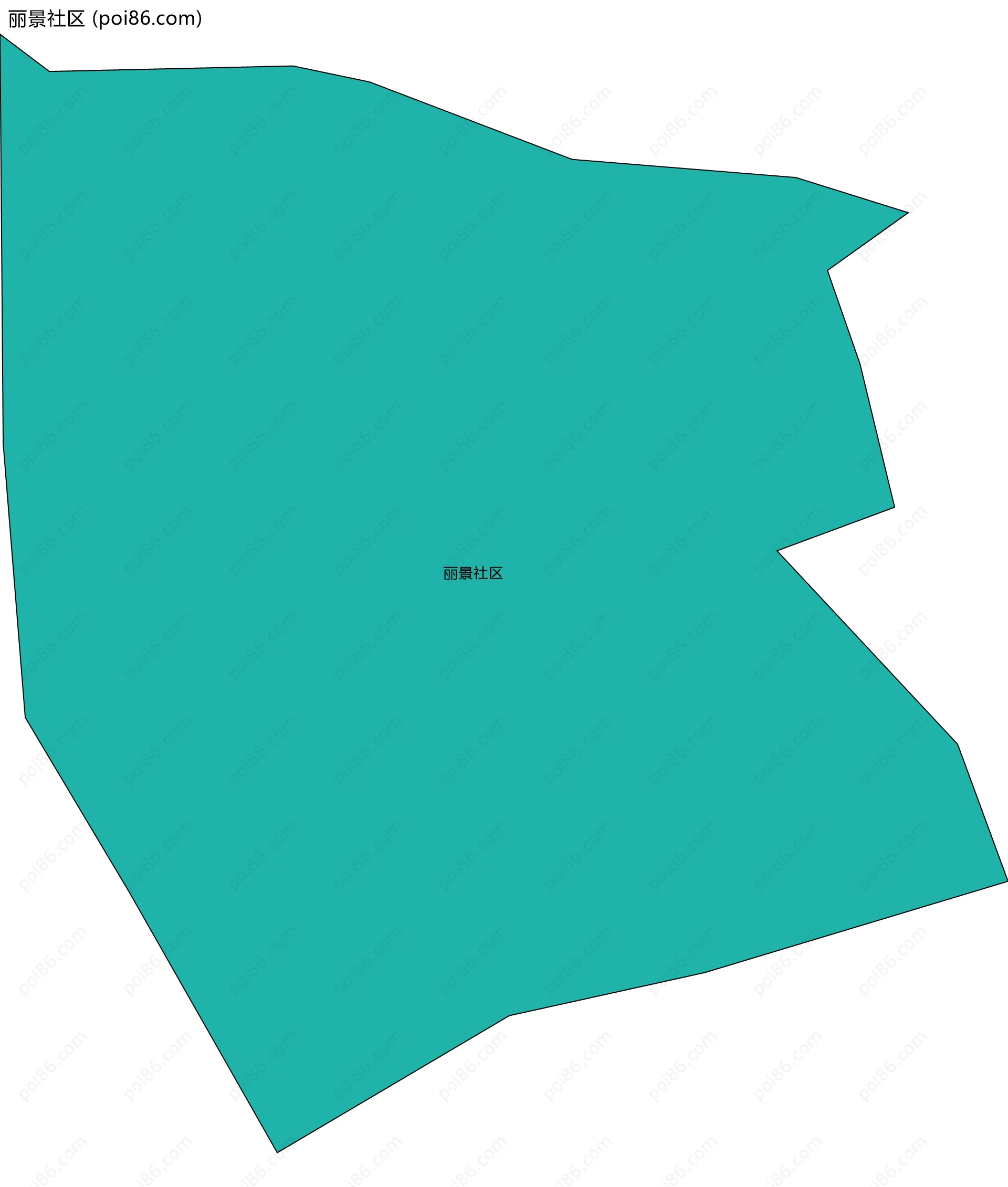 丽景社区边界地图