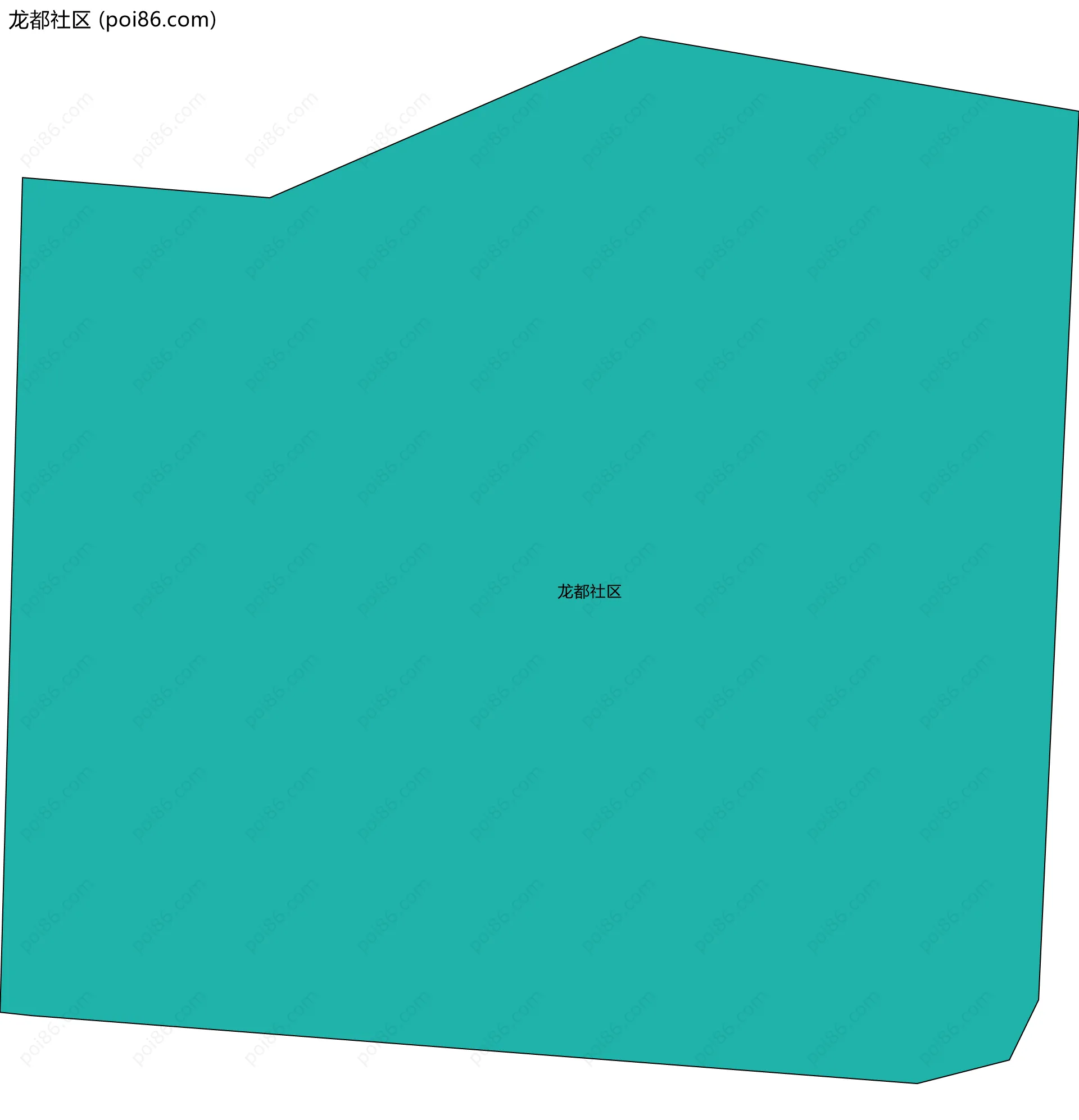 龙都社区边界地图