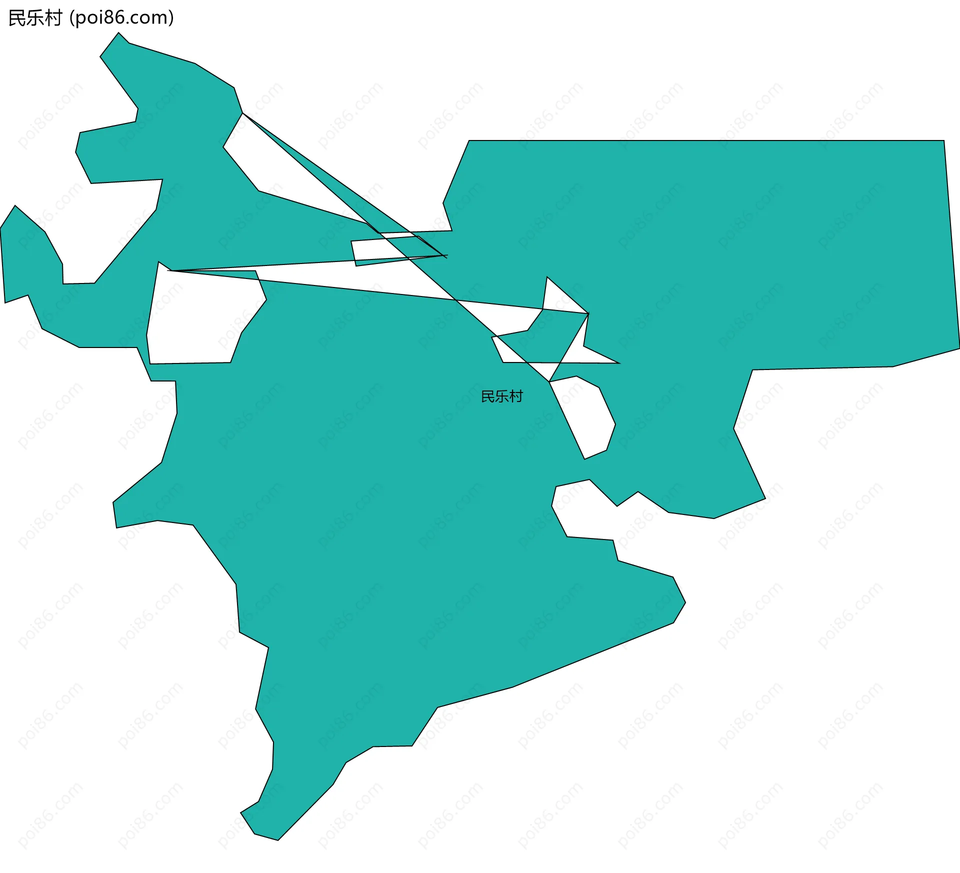 民乐村边界地图