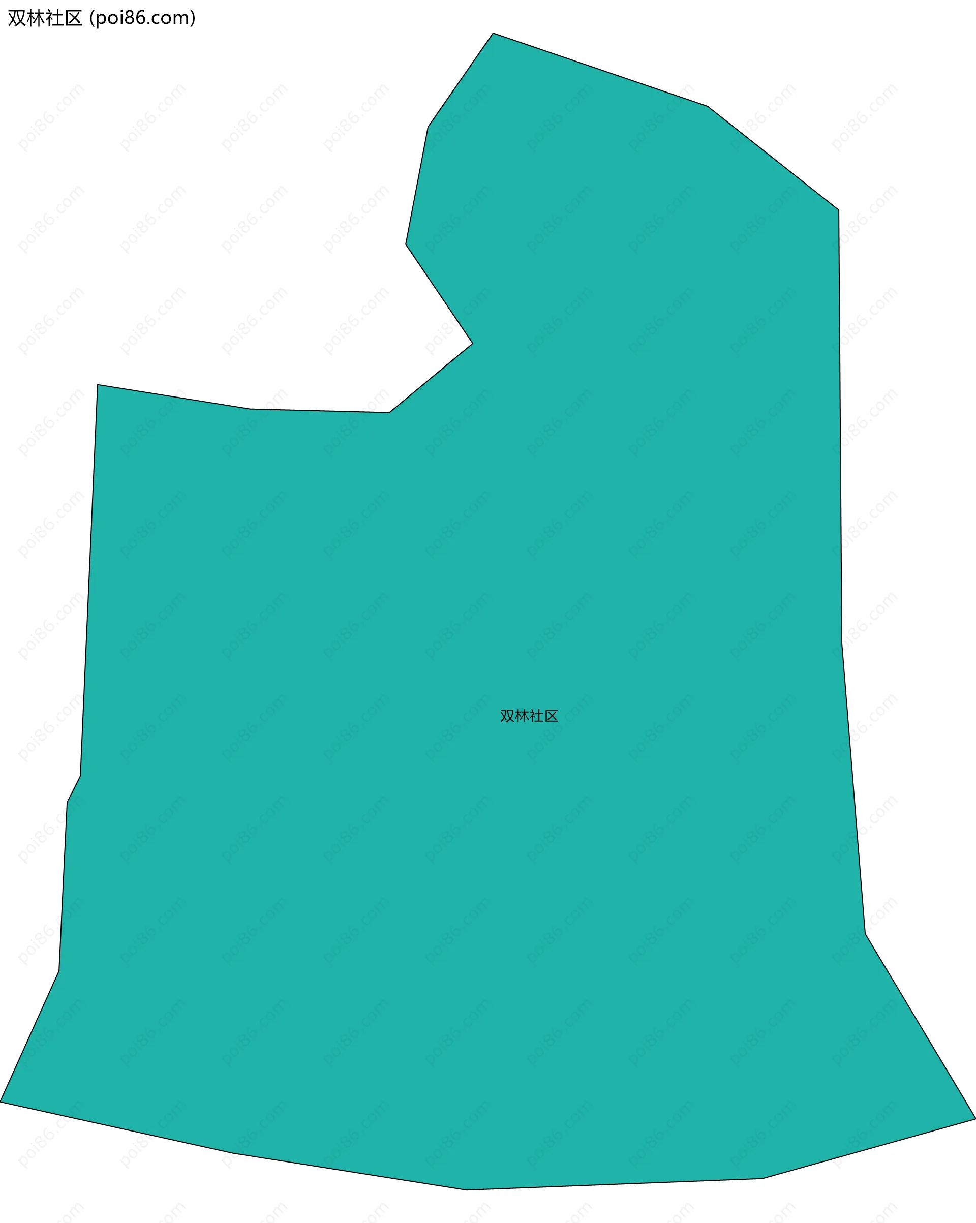 双林社区边界地图