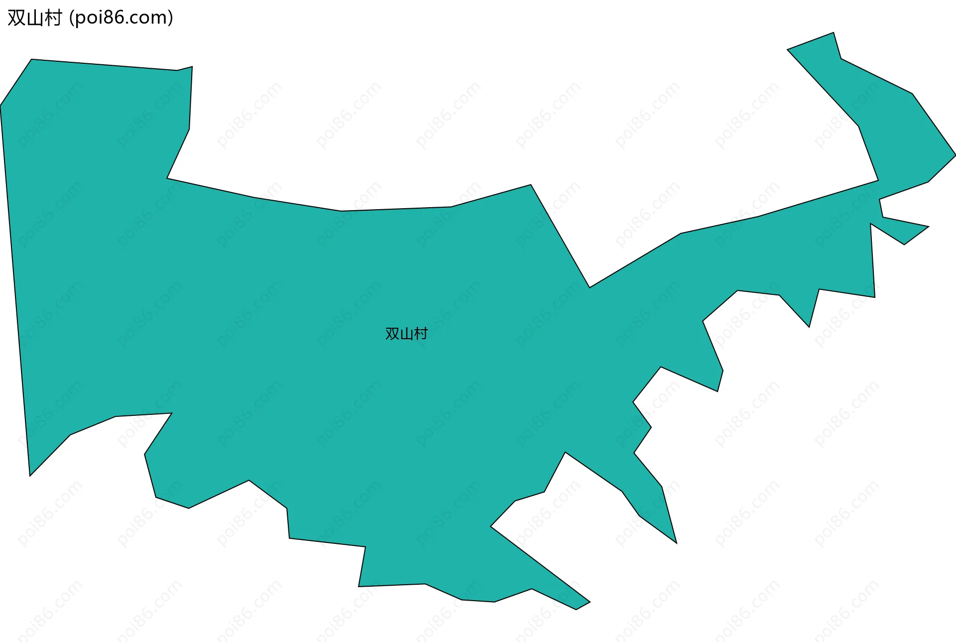 双山村边界地图
