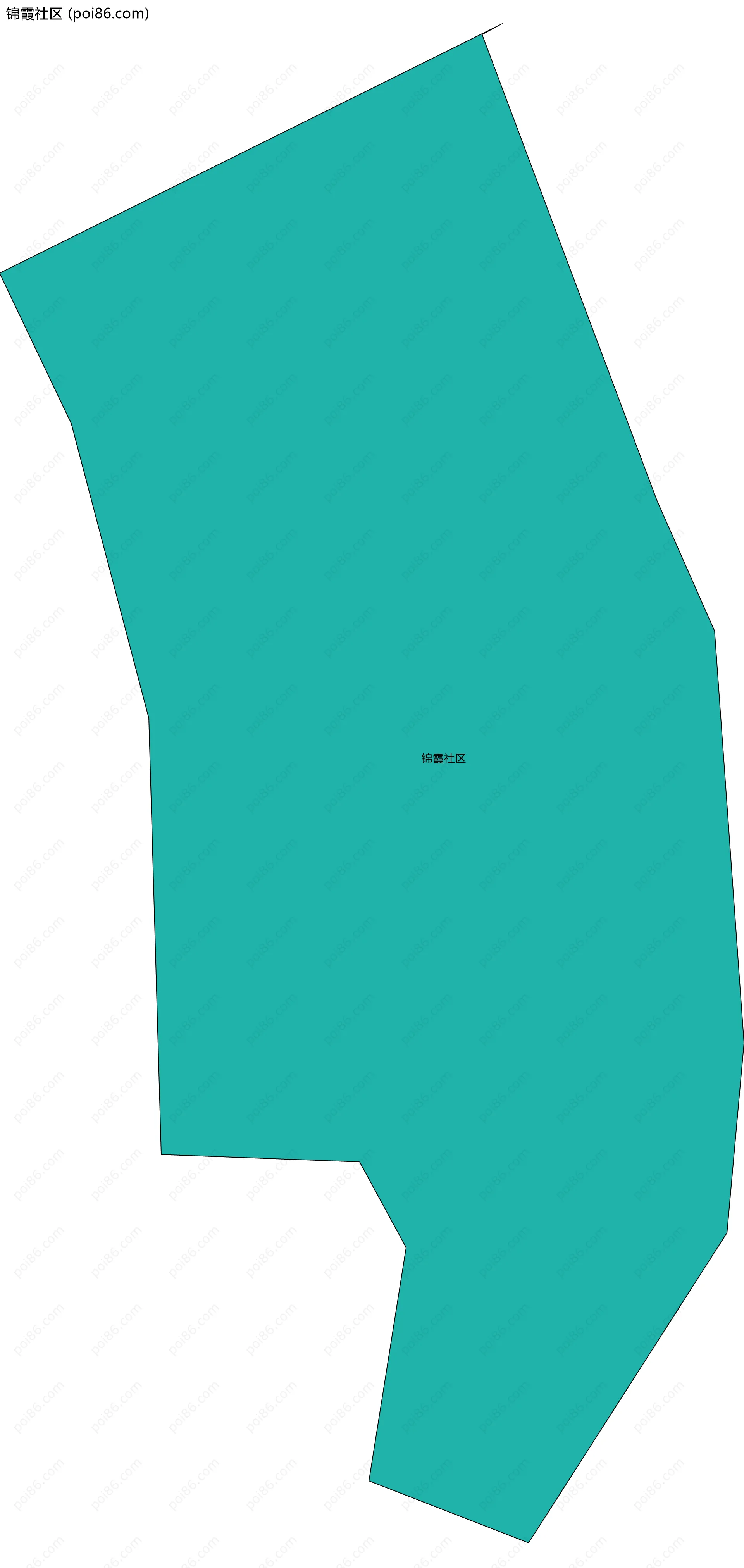 锦霞社区边界地图