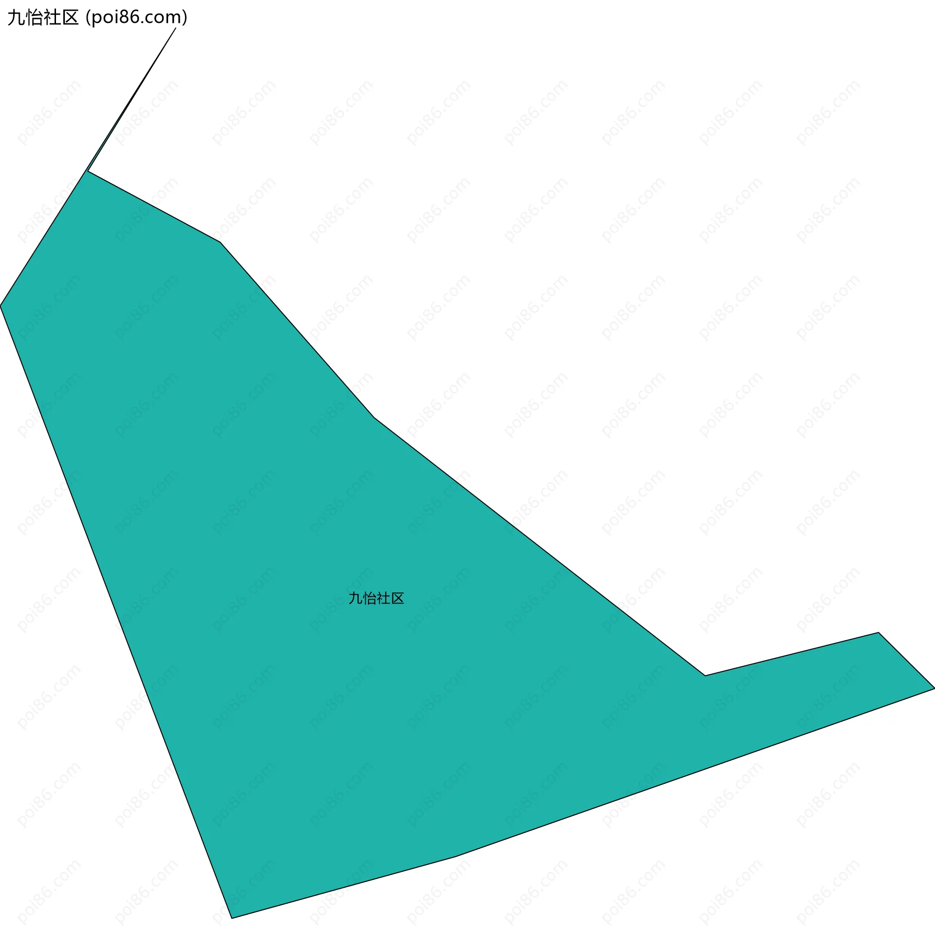九怡社区边界地图
