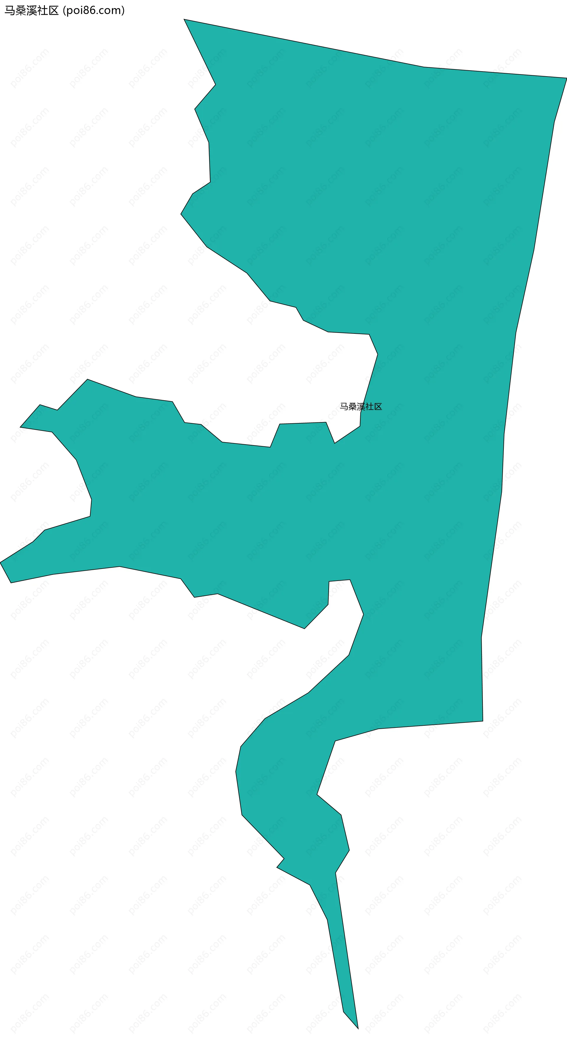 马桑溪社区边界地图