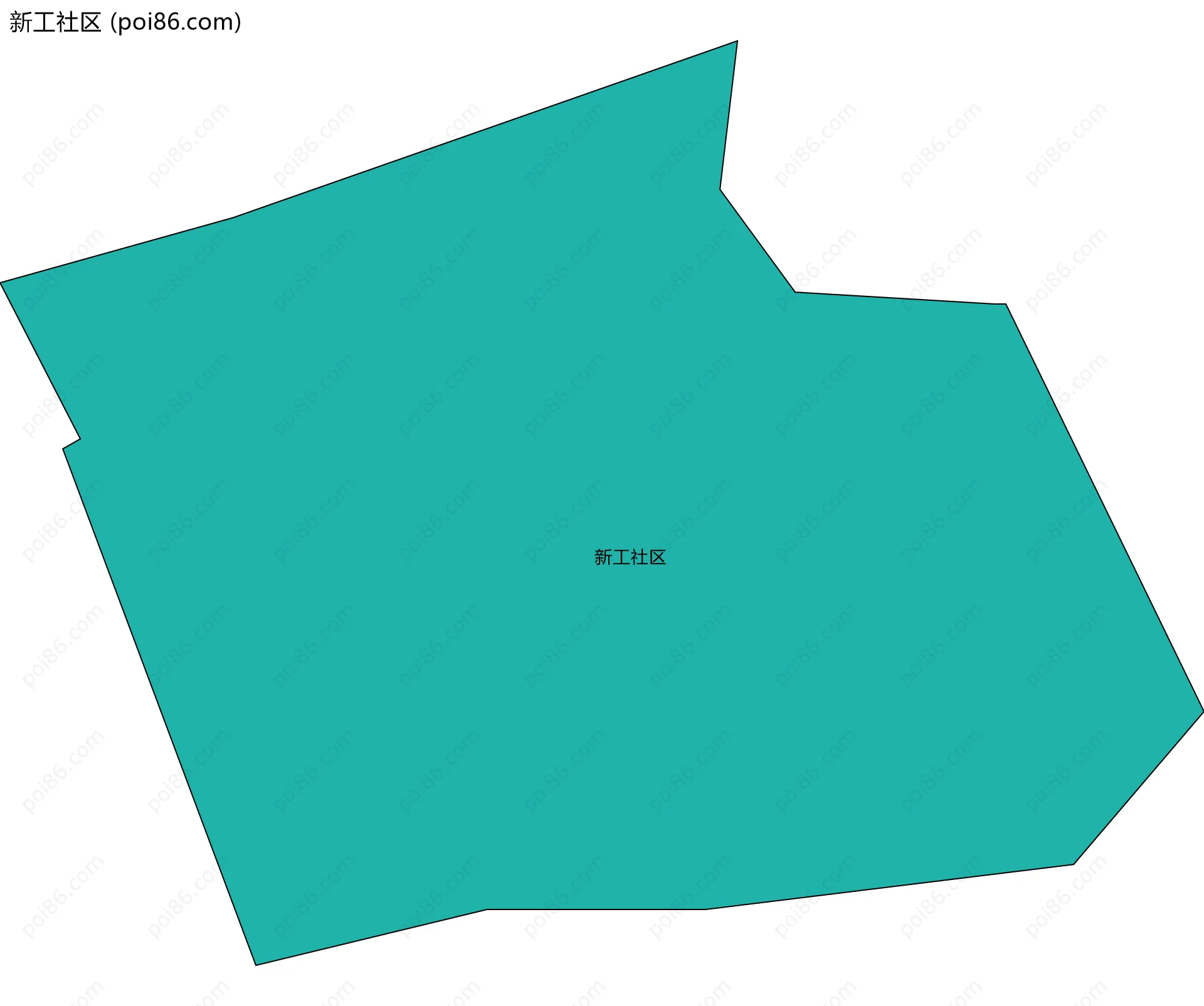 新工社区边界地图