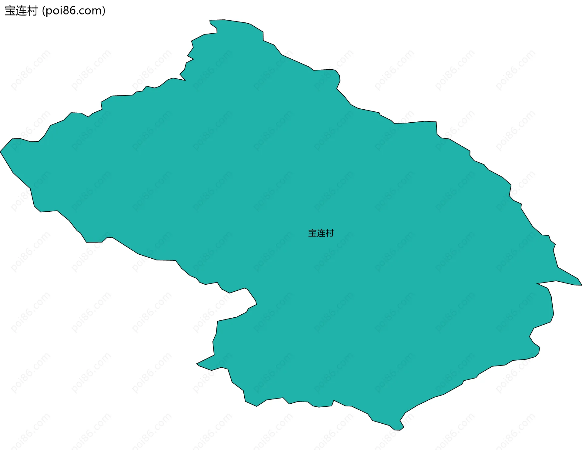 宝连村边界地图