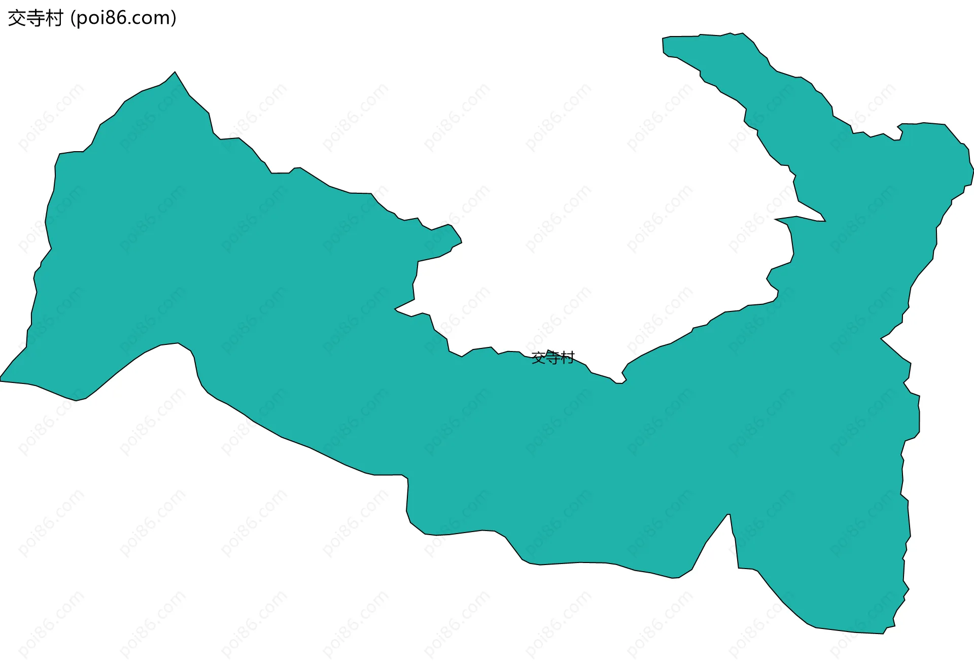 交寺村边界地图