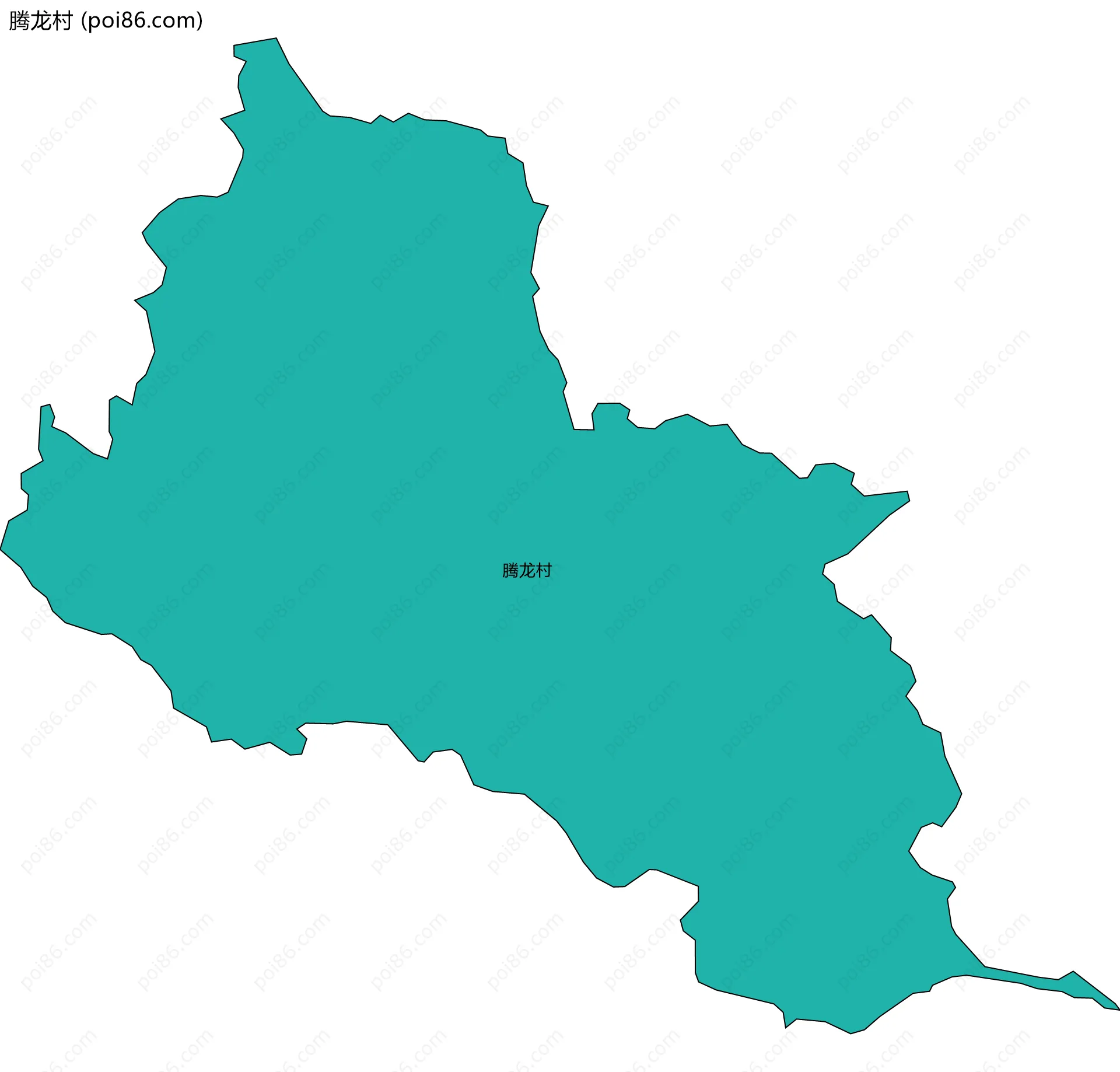 腾龙村边界地图