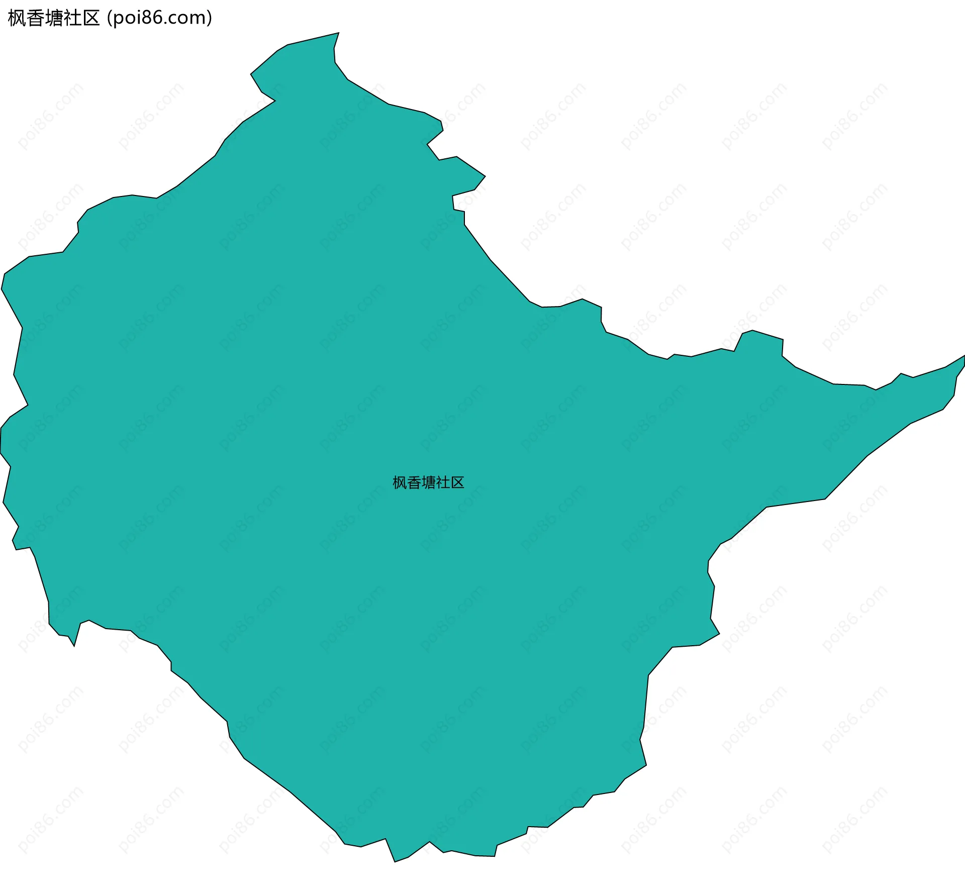 枫香塘社区边界地图