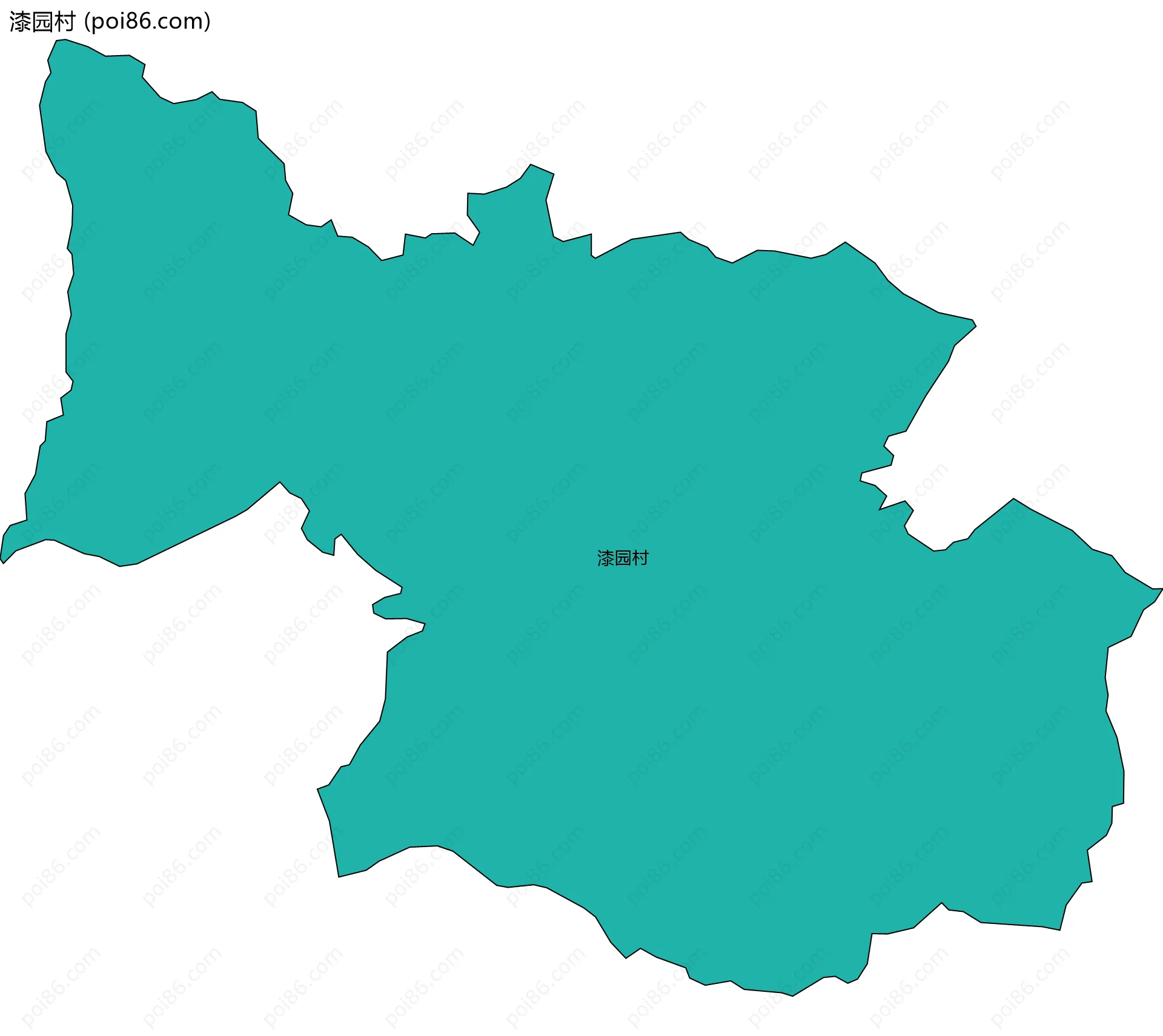 漆园村边界地图