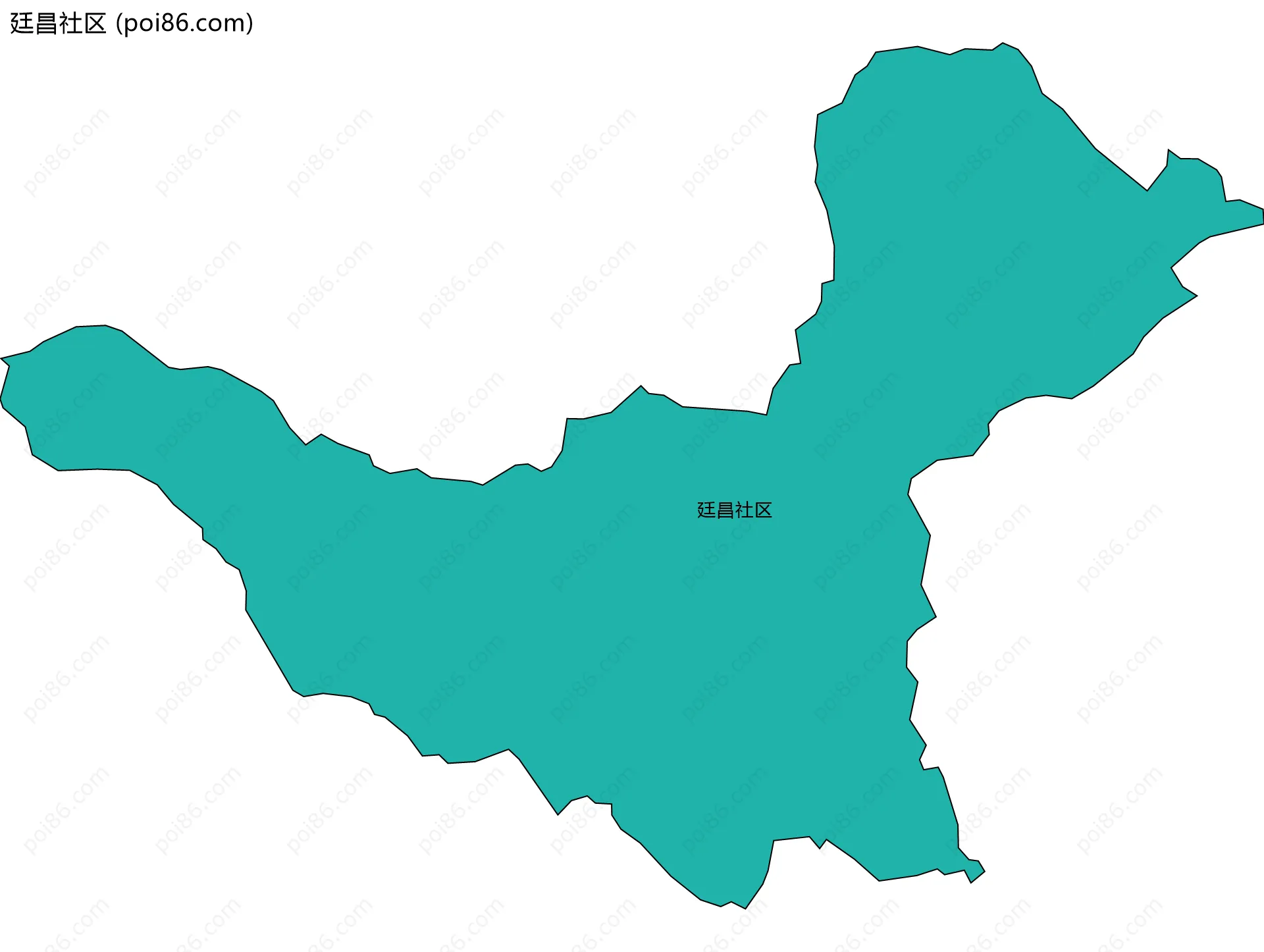 廷昌社区边界地图