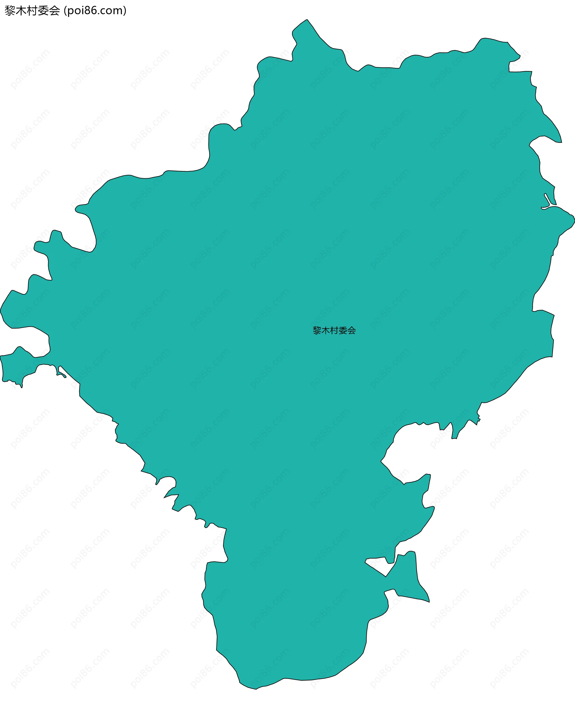 黎木村委会边界地图