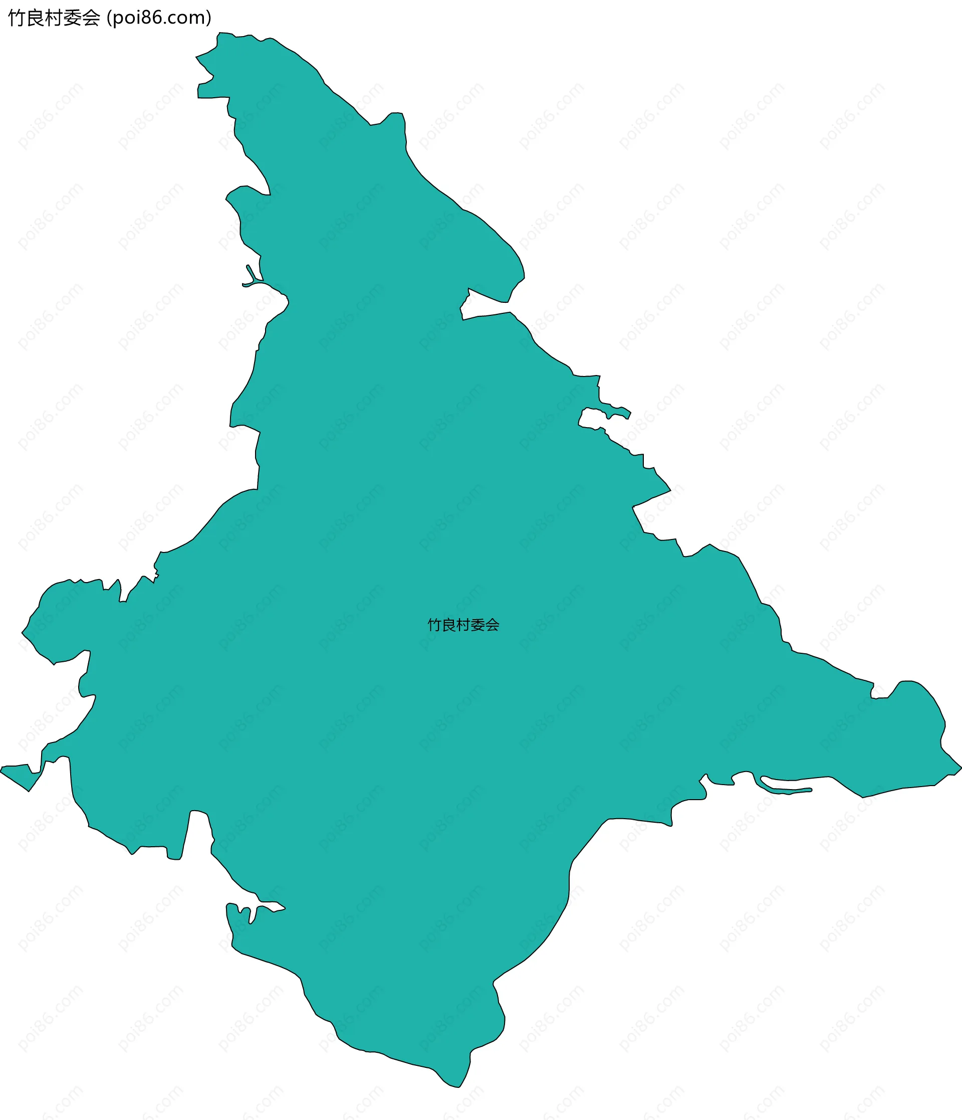 竹良村委会边界地图